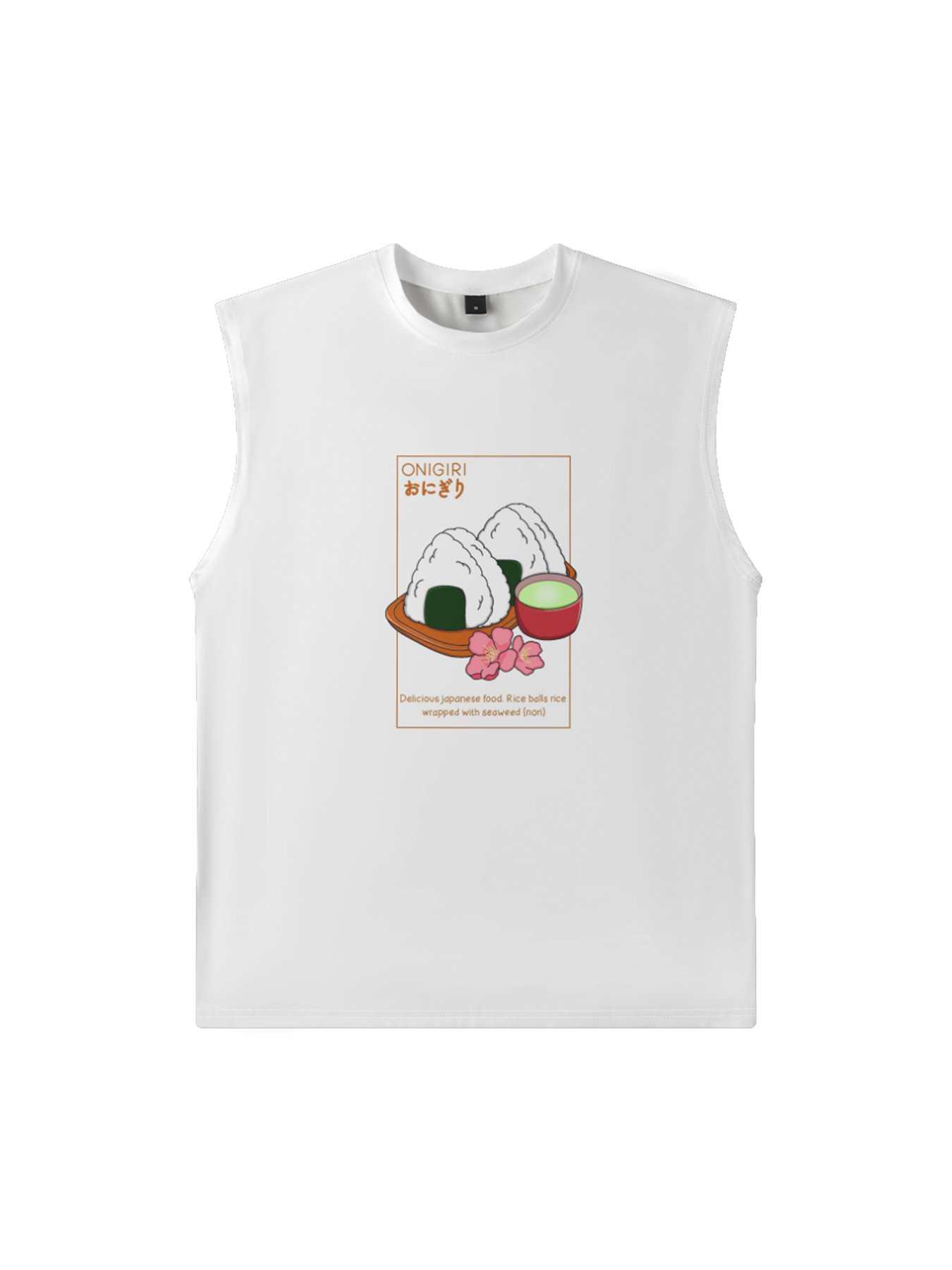 Hardaddy X Artist Coffee Man Mens Crewneck Tank Tops Sushi Sleeveless T-Shirt