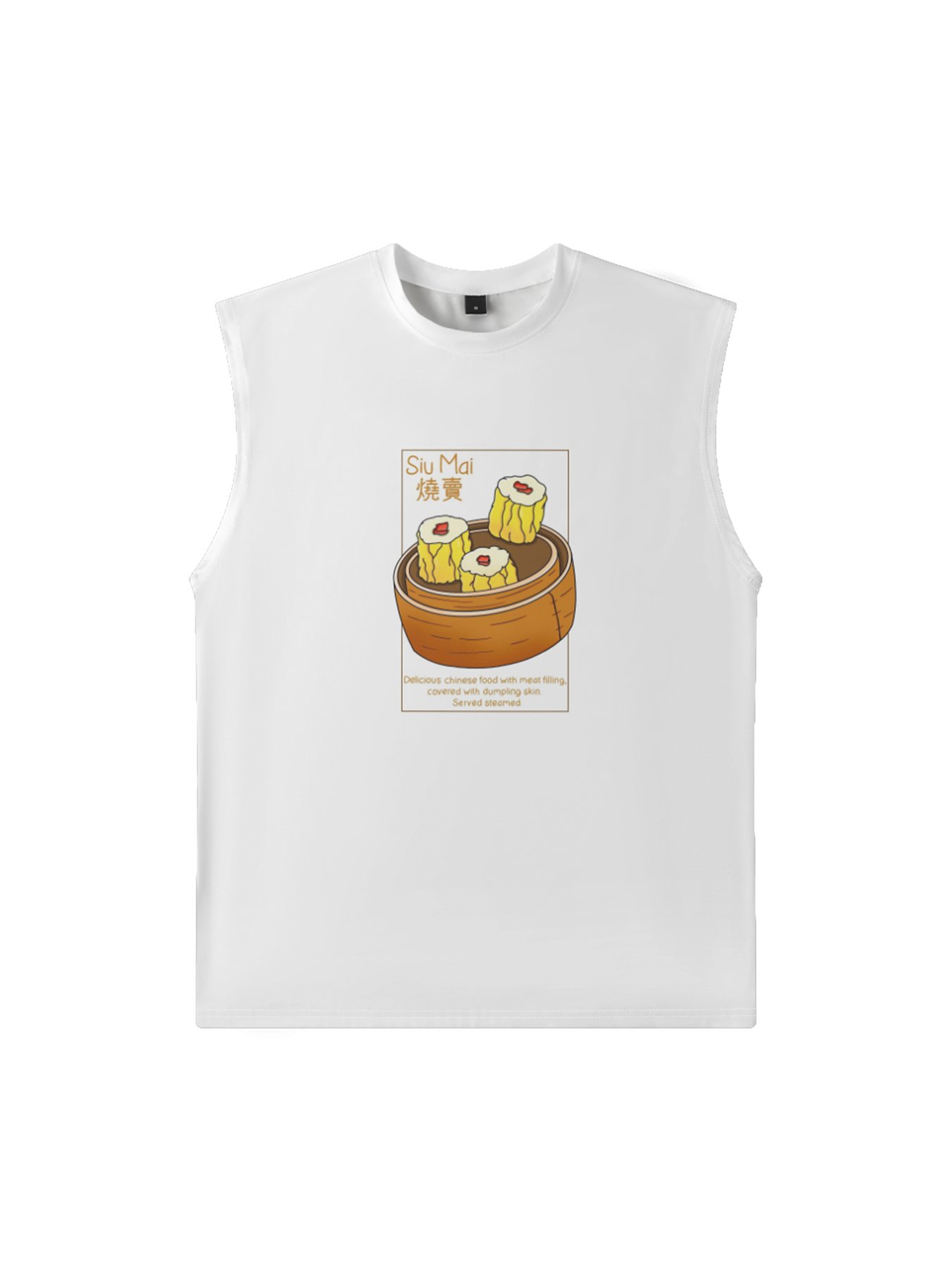 Hardaddy X Artist Kimprut Imut Mens Crewneck Tank Tops Siu Mai Beach Sleeveless Shirt