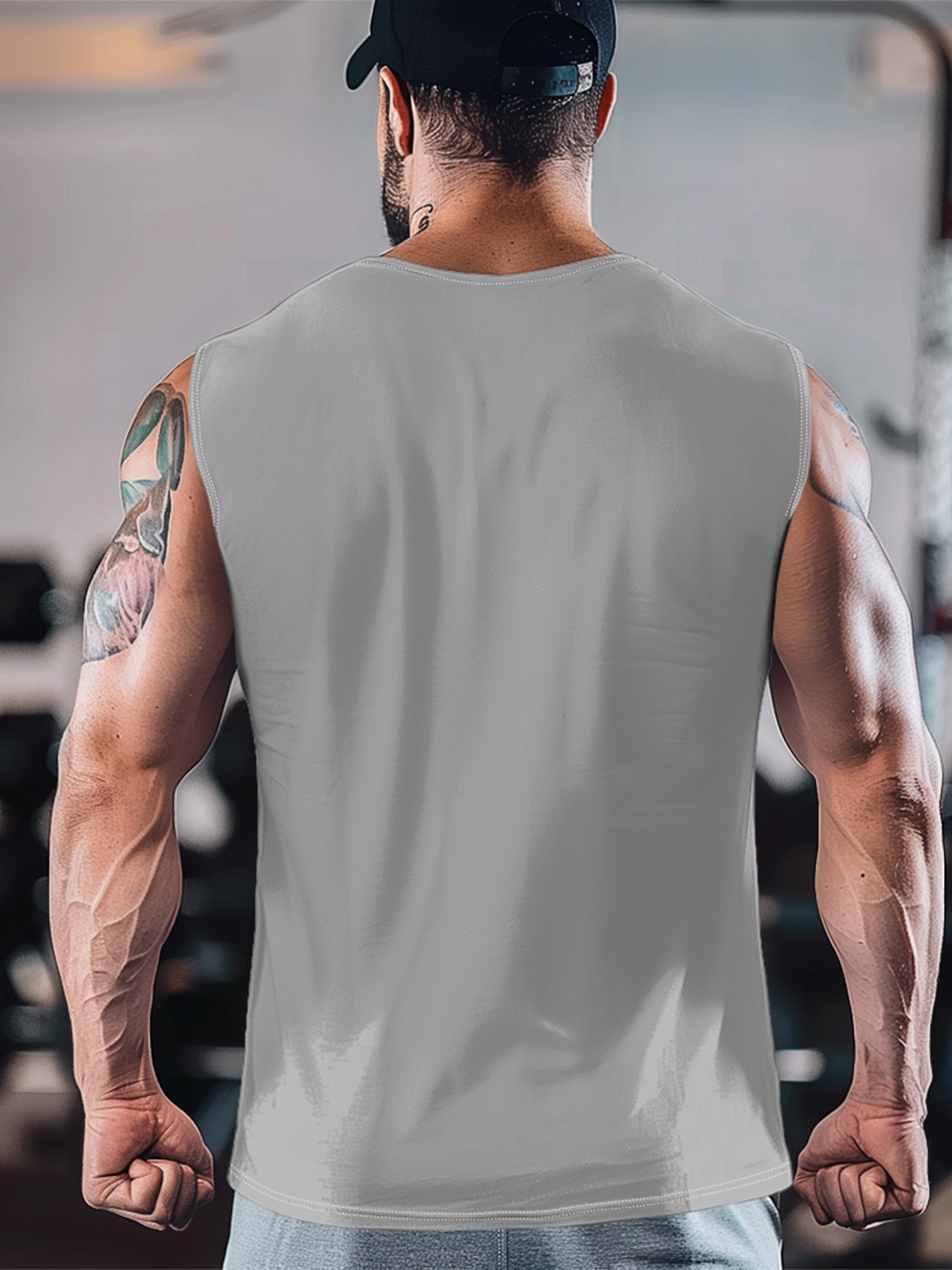 Hardaddy X Artist Muhammad Ilyas Saputro Mens Crewneck Tank Tops Japanese Two-dimensional Cartoon Sleeveless T-Shirt
