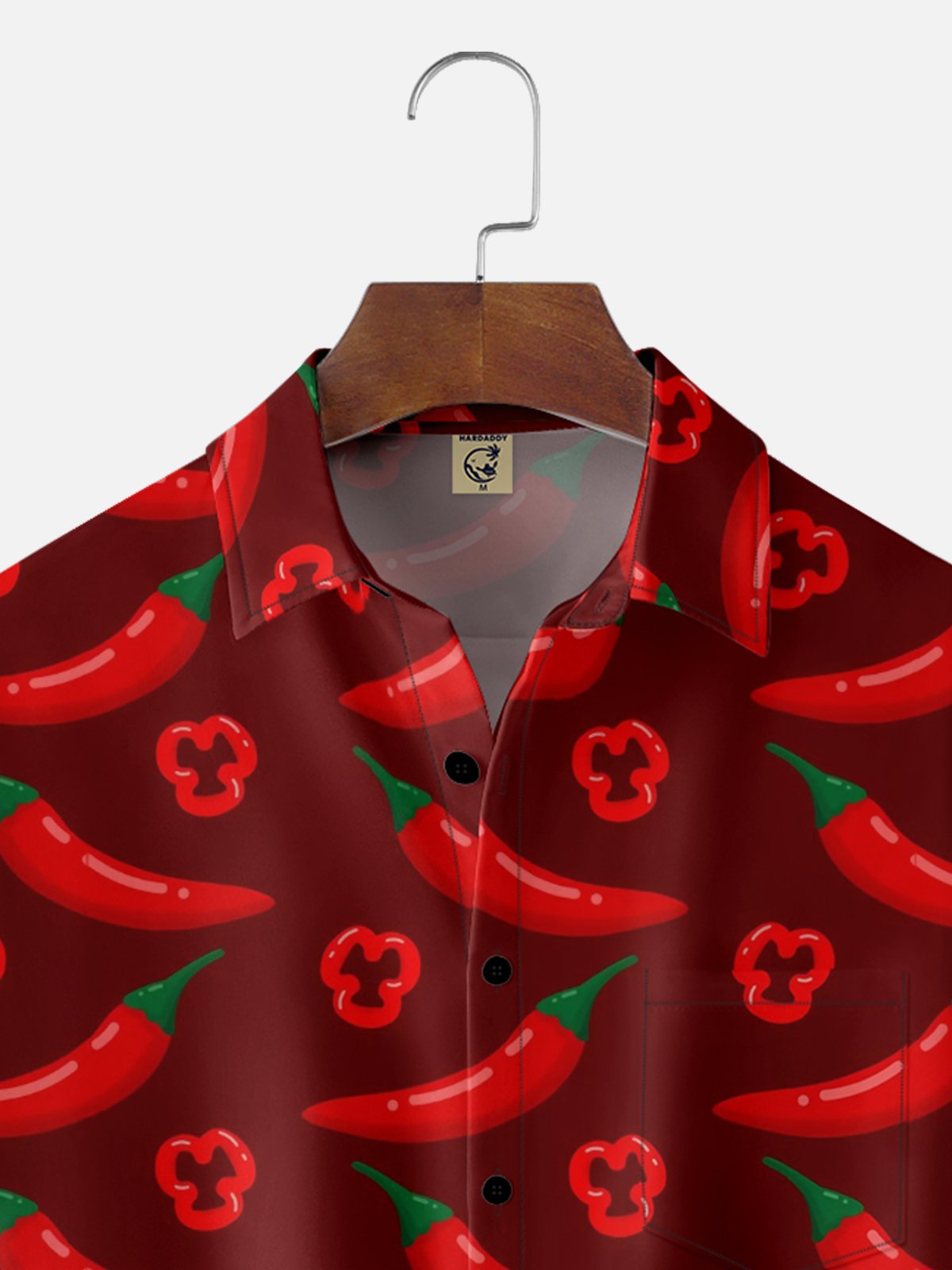 Moisture Wicking Chili Festival Chest Pocket Hawaiian Shirt