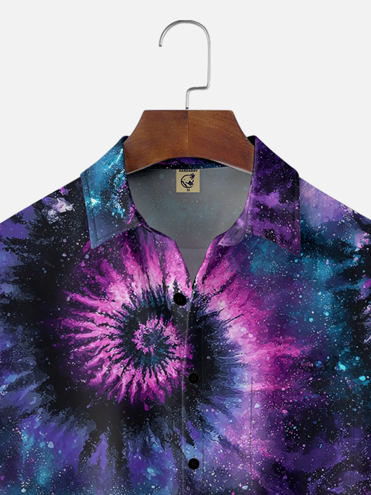 Moisture Wicking Hippie Color Swing Chest Pocket Hawaiian Shirt