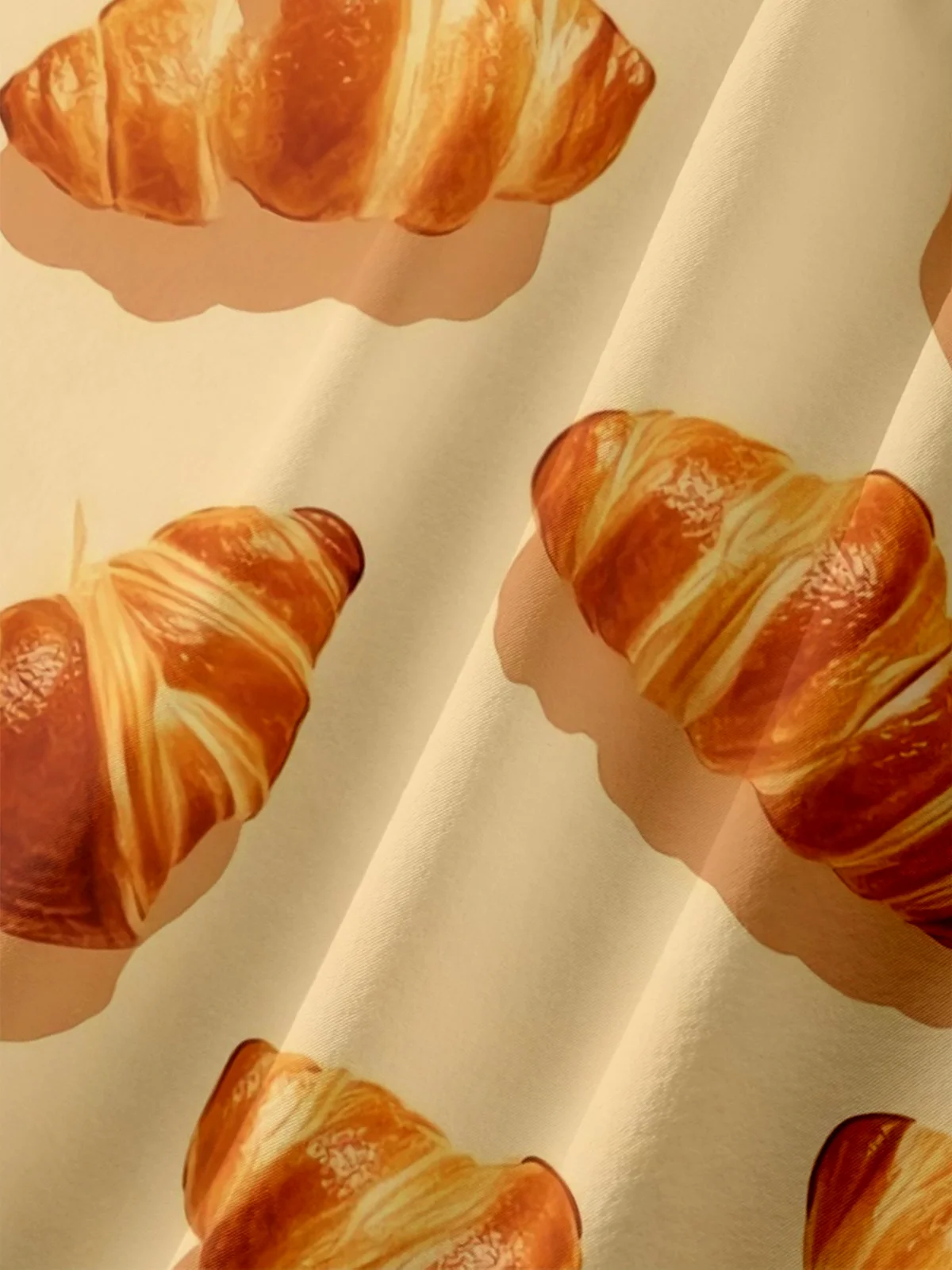 Moisture Wicking Croissant Chest Pocket Hawaiian Shirt