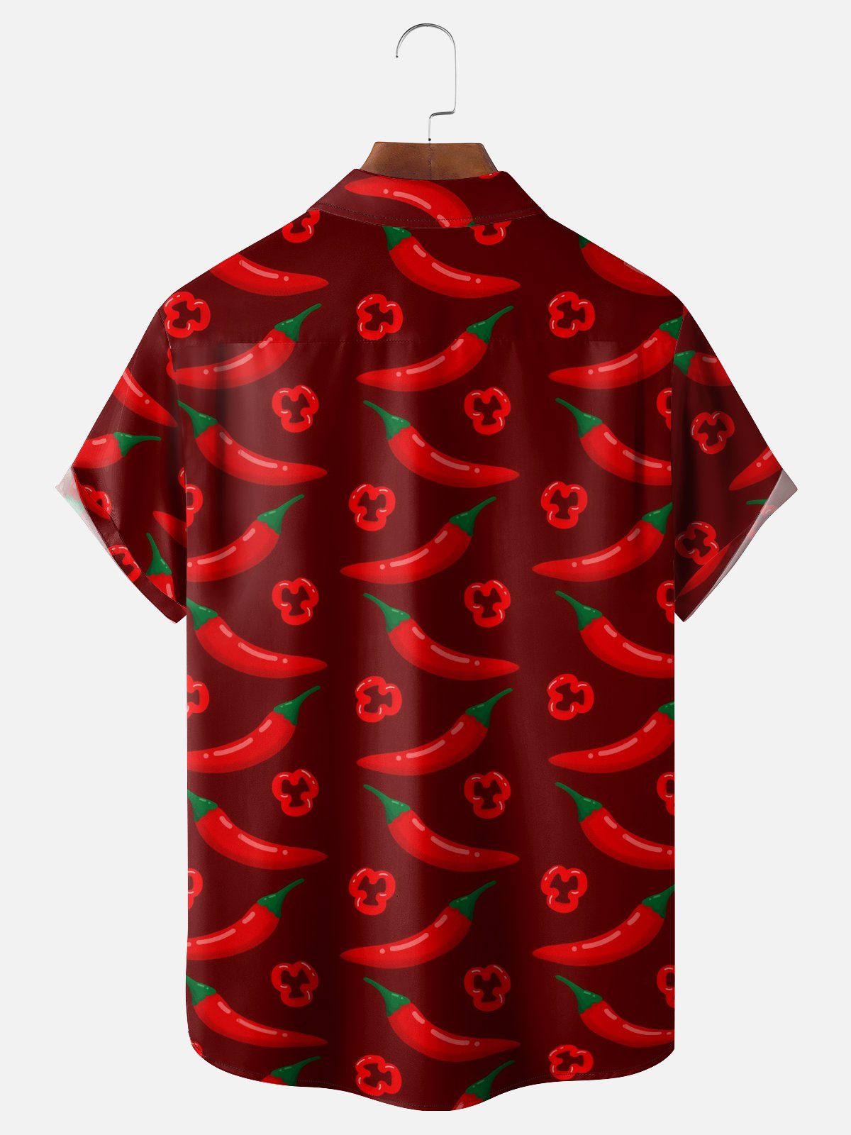 Moisture Wicking Chili Festival Chest Pocket Hawaiian Shirt