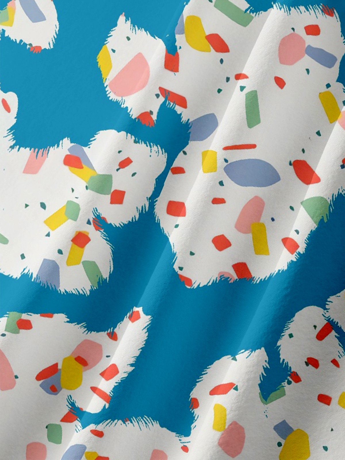 Moisture Wicking Dalmatian Chest Pocket Hawaiian Shirt