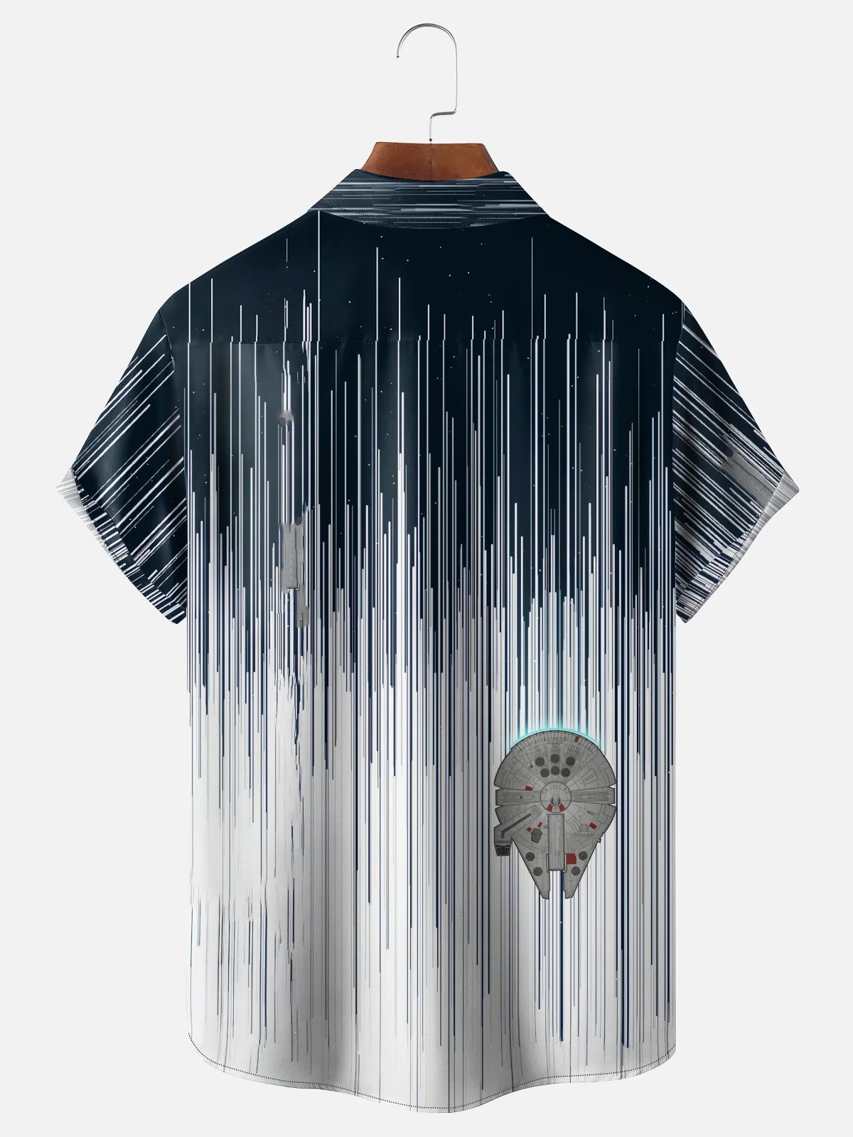 Moisture Wicking Star Chest Pocket Hawaiian Shirt