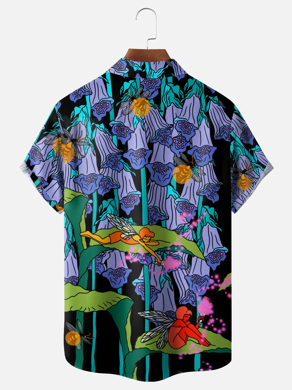 Hardaddy X Artist Janet Johnson Moisture-wicking Floral Chest Pocket Hawaiian Shirt
