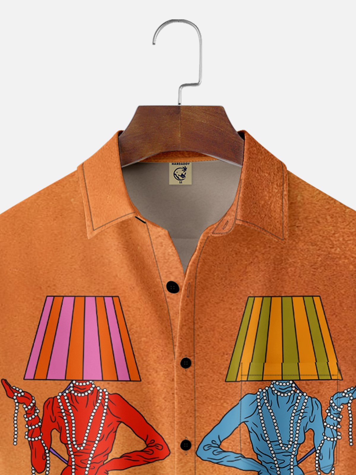 Hardaddy X Artist Janet Johnson Moisture Wicking Abstract Body Light Art Painting Chest Pocket Hawaiian Shirt