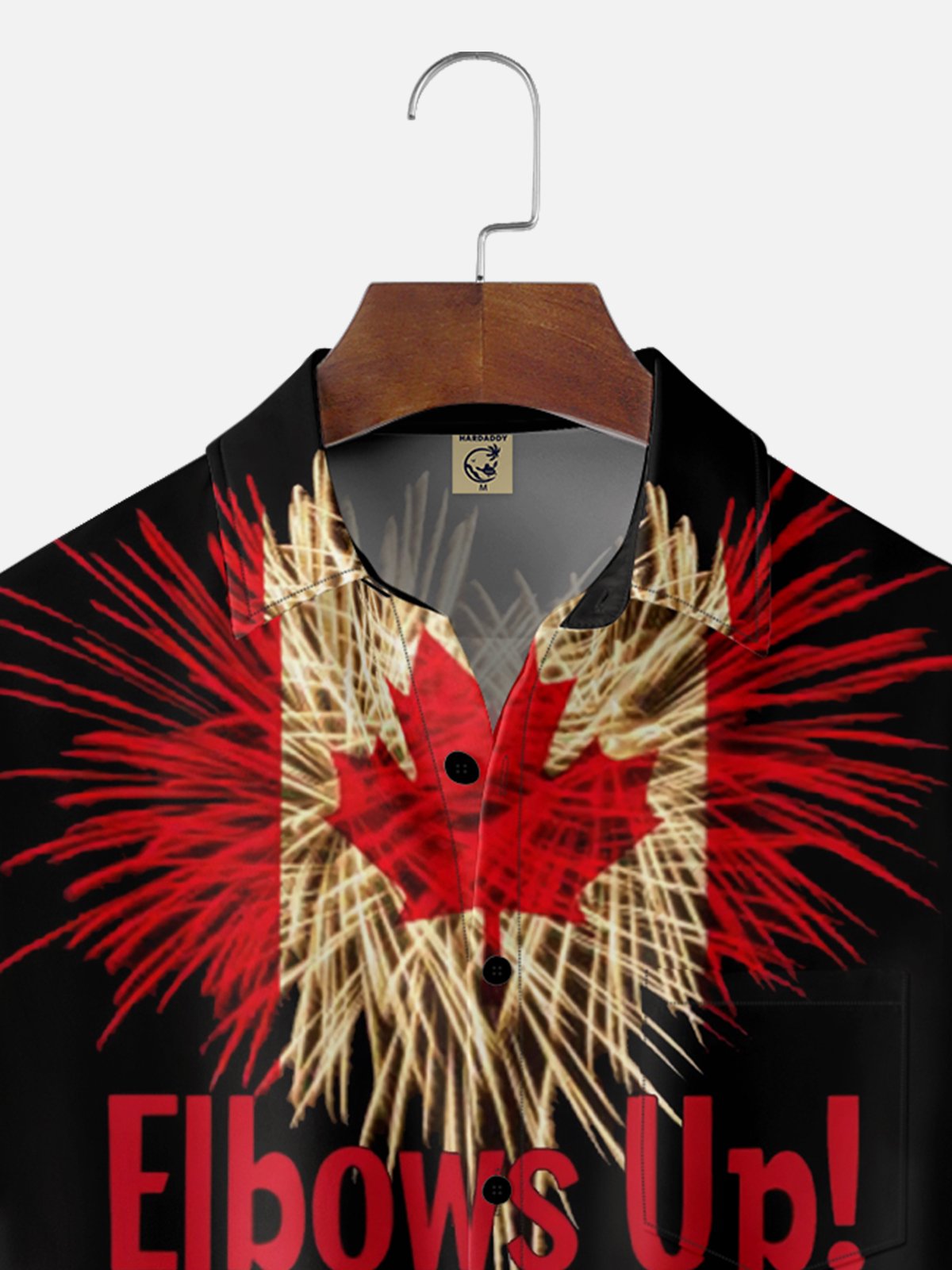 Moisture Wicking Canadian Beaver Chest Pocket Hawaiian Shirt