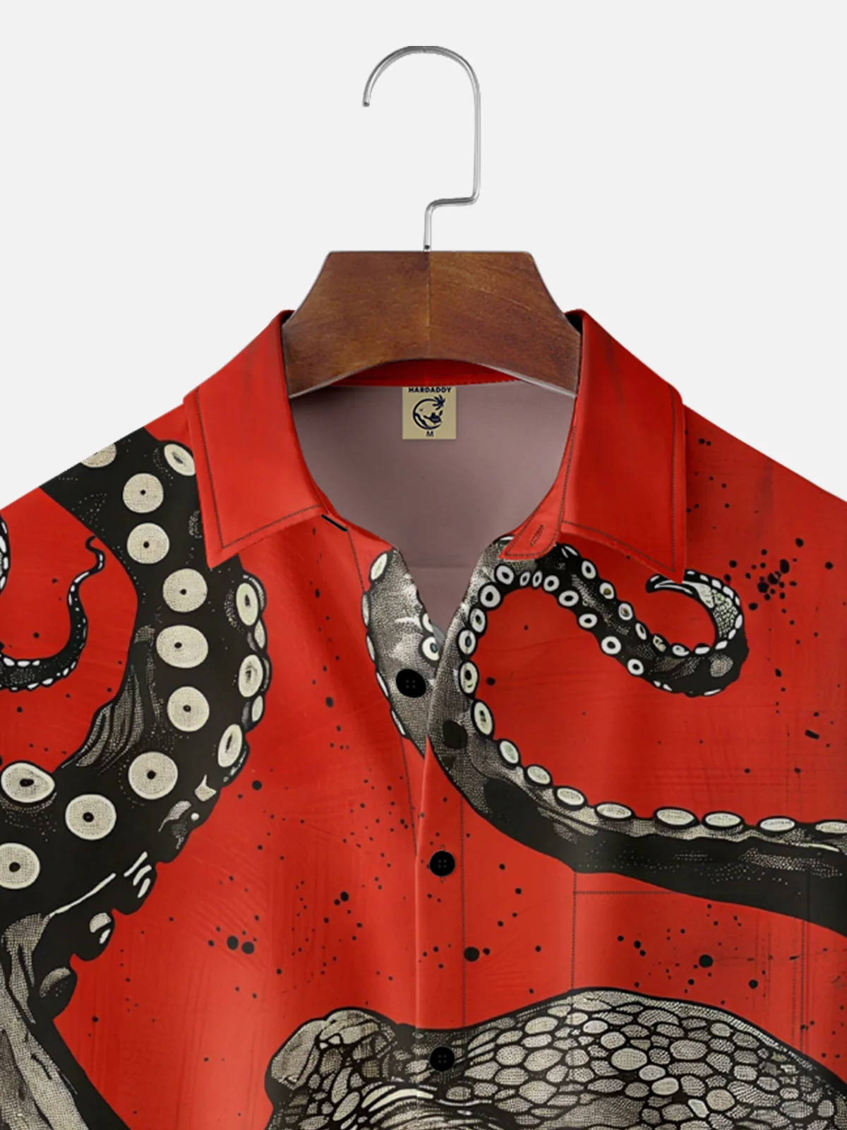 Moisture Wicking Octopus Chest Pocket hawaiian Shirt