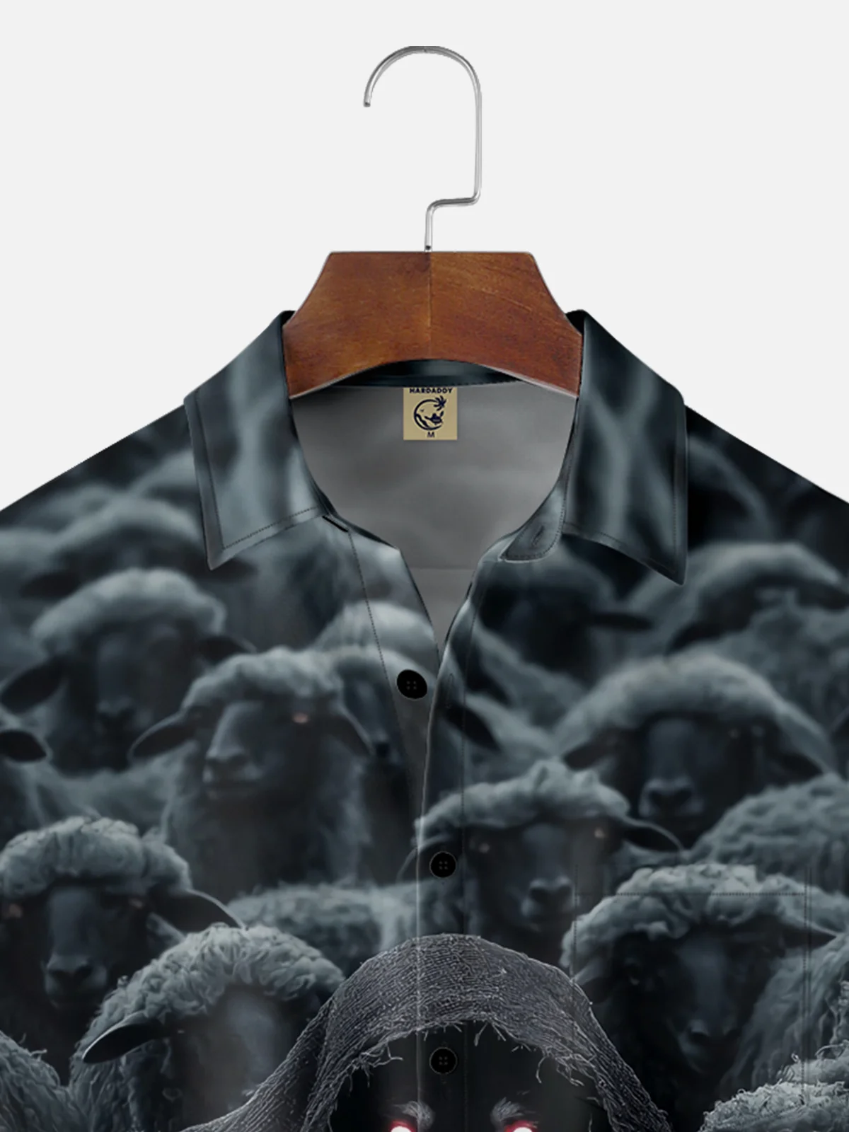 Moisture Wicking Wolf in Sheep's Clothing Chest Pocket Hawaiian Shirt