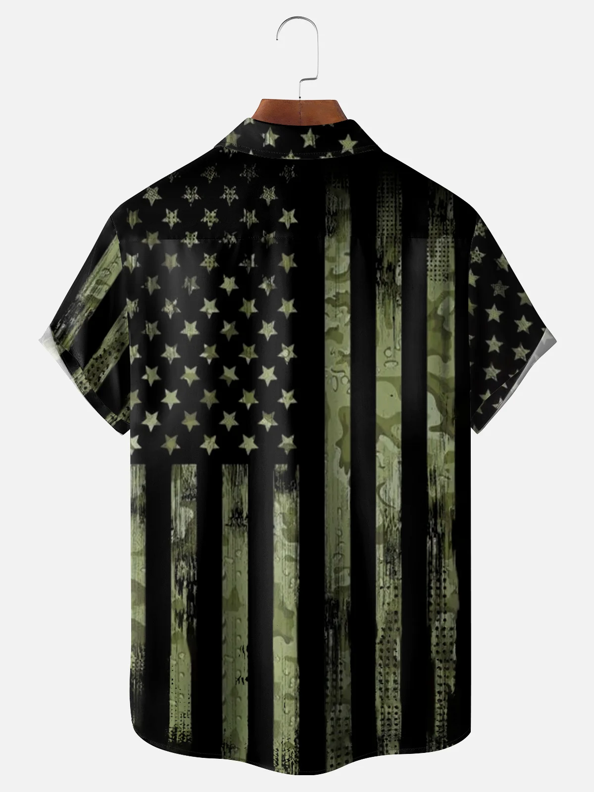 Moisture Wicking US Armored Cavalry Chest Pocket Hawaiian Shirt