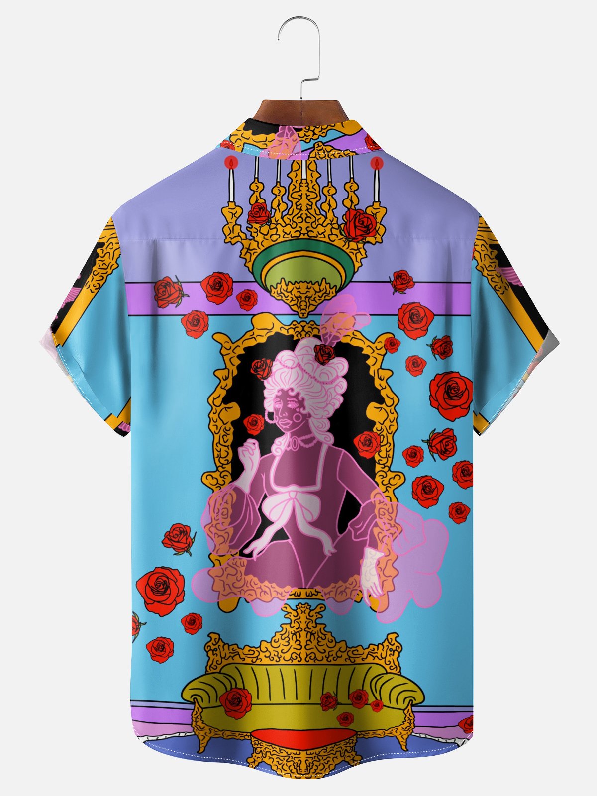 Hardaddy X Artist Janet Johnson Moisture-wicking Rose Chest Pocket Hawaiian Shirt