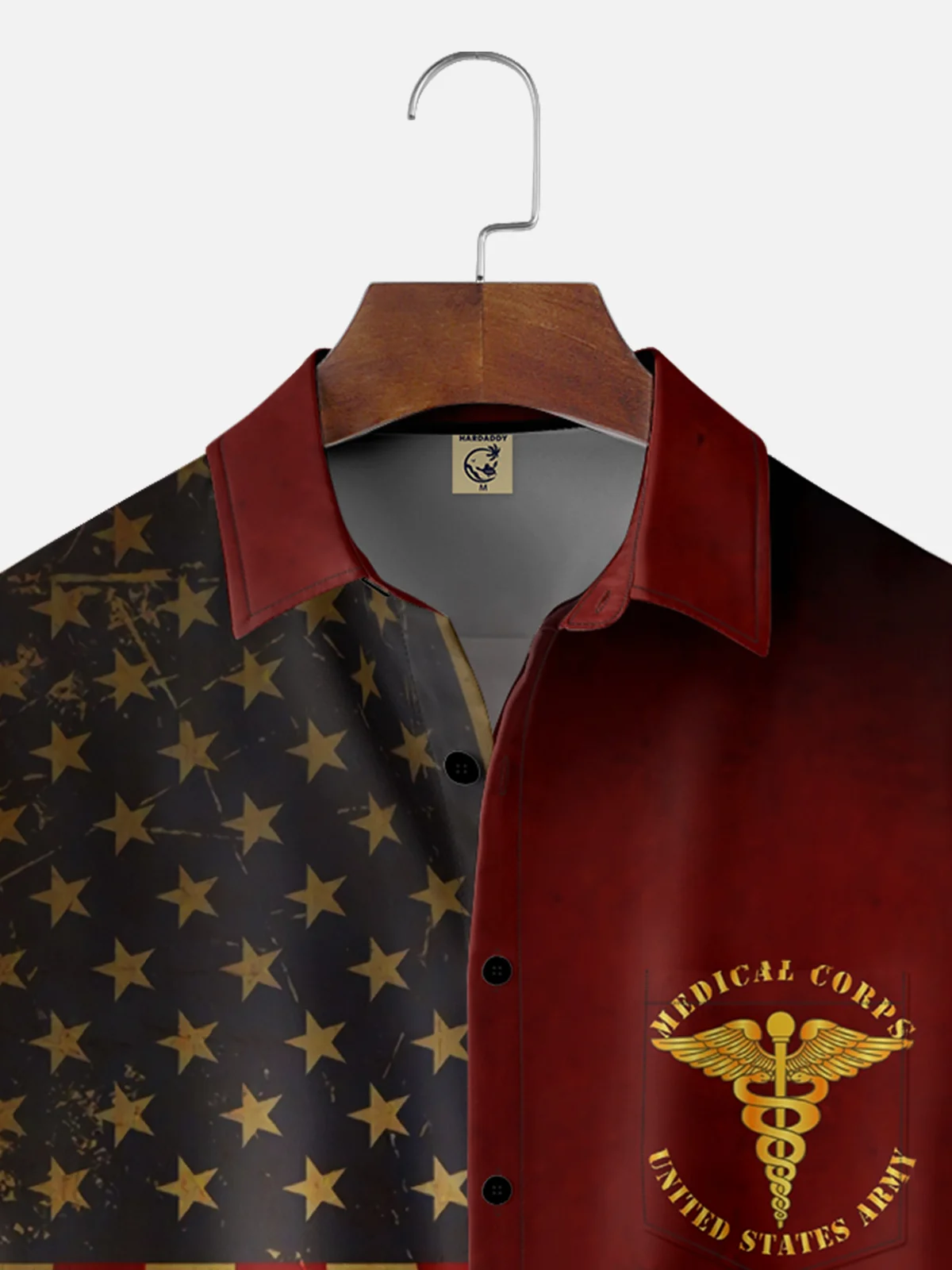 Moisture-Wicking US Medical Corps Chest Pocket Hawaiian Shirt