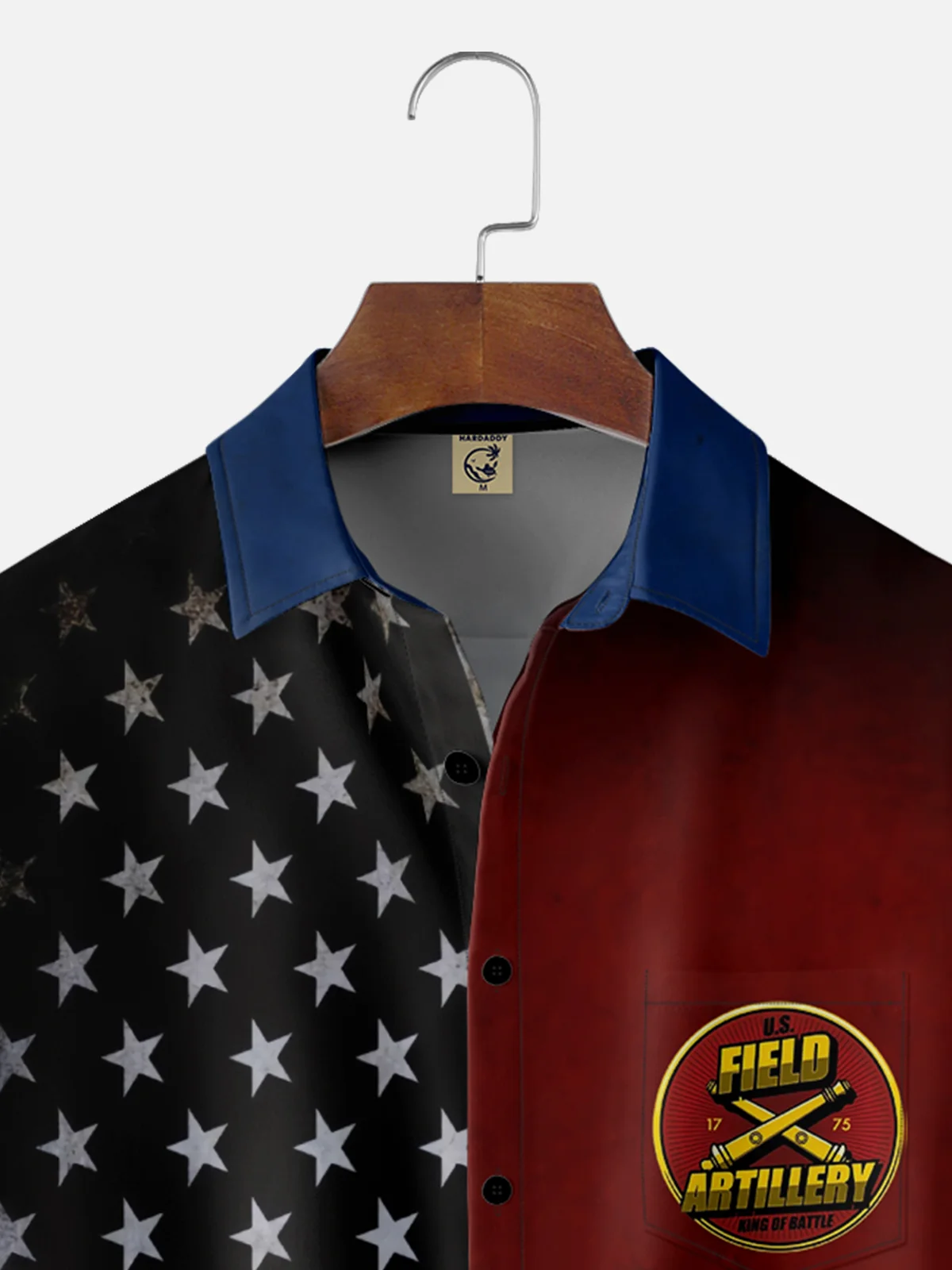 Moisture Wicking Field Artillery Patch Chest Pocket Hawaiian Shirt