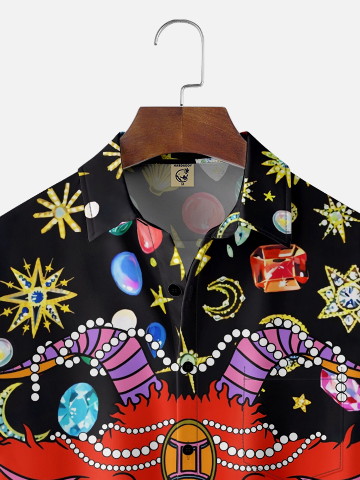 Hardaddy X Artist Janet Johnson Moisture-wicking Bison Chest Pocket Hawaiian Shirt