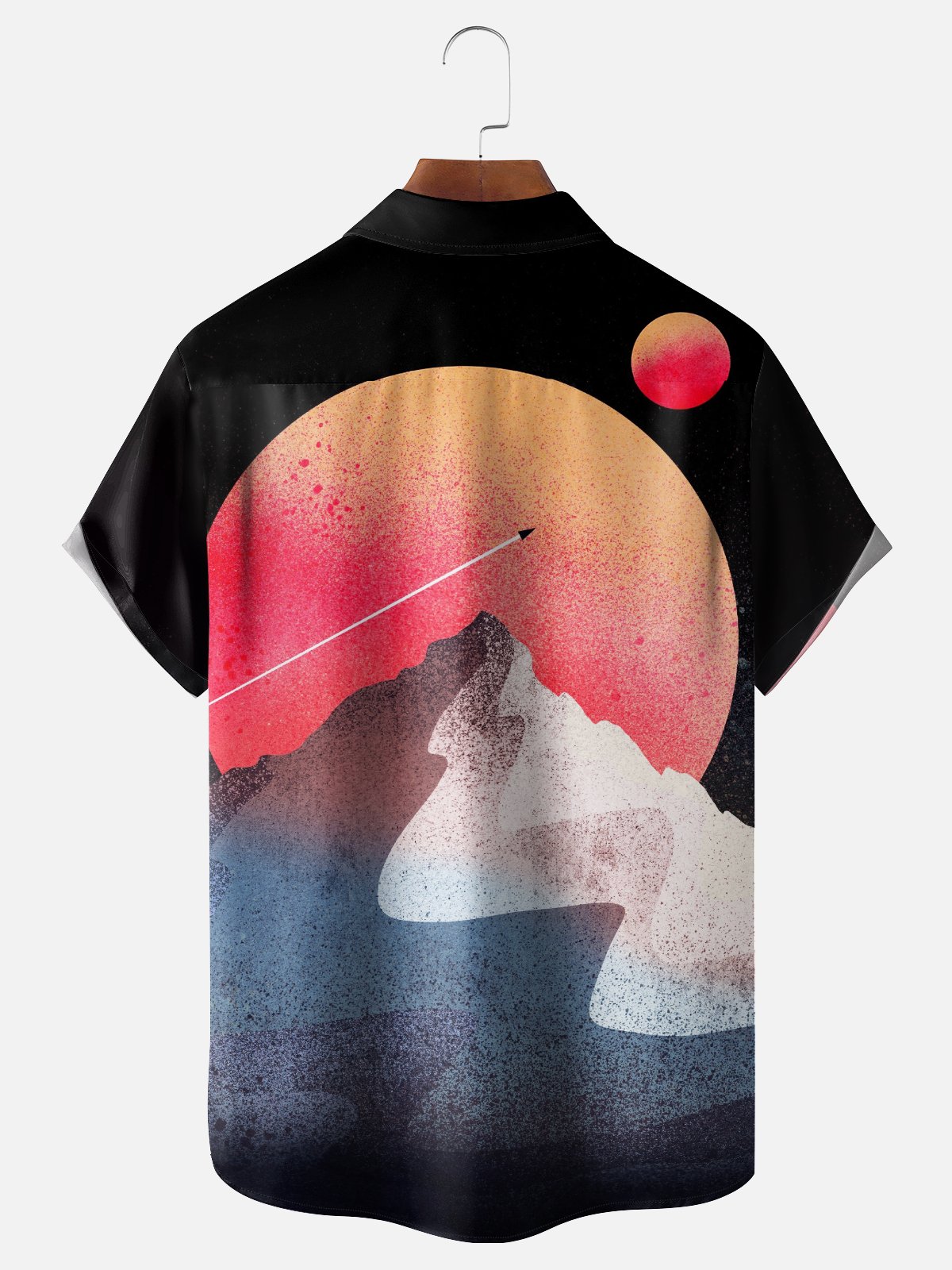 Hardaddy x Stephen Wade Moisture Wicking Abstract Art Geometric Chest Pocket Hawaiian Shirt
