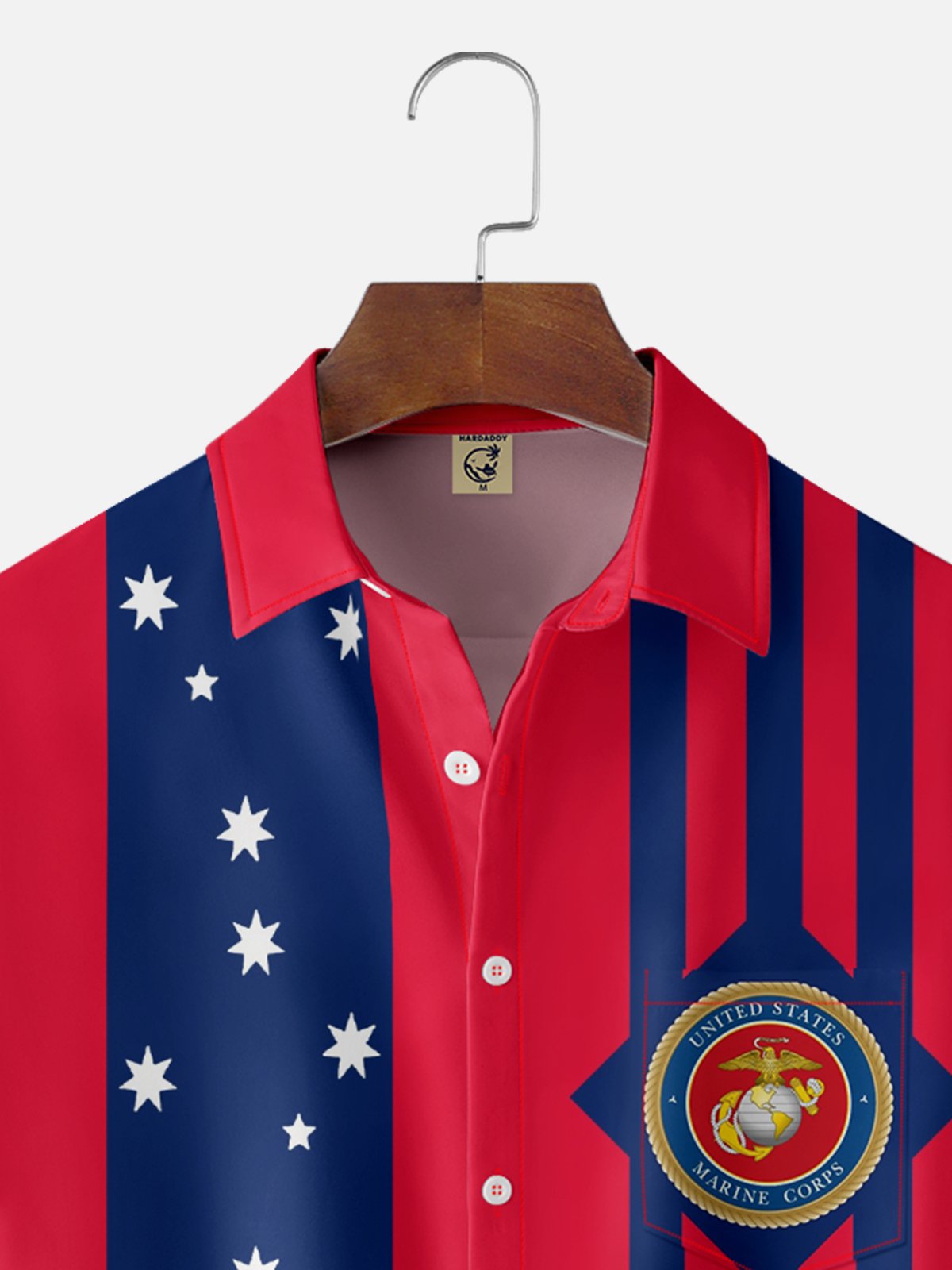 Moisture-wicking U.S. Marine Corps Chest Pocket Bowling Shirt