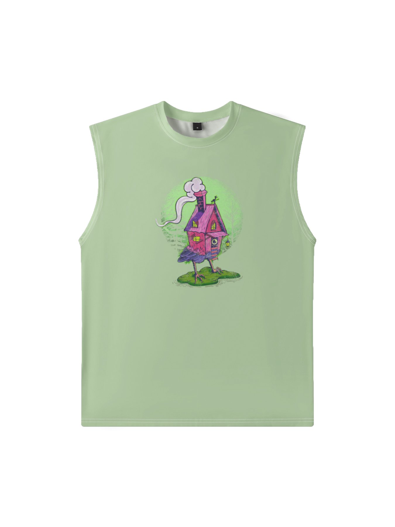 Hardaddy X Artist Marcio Lima Mens Crewneck Tank Tops House Chicken Beach Sleeveless Shirt