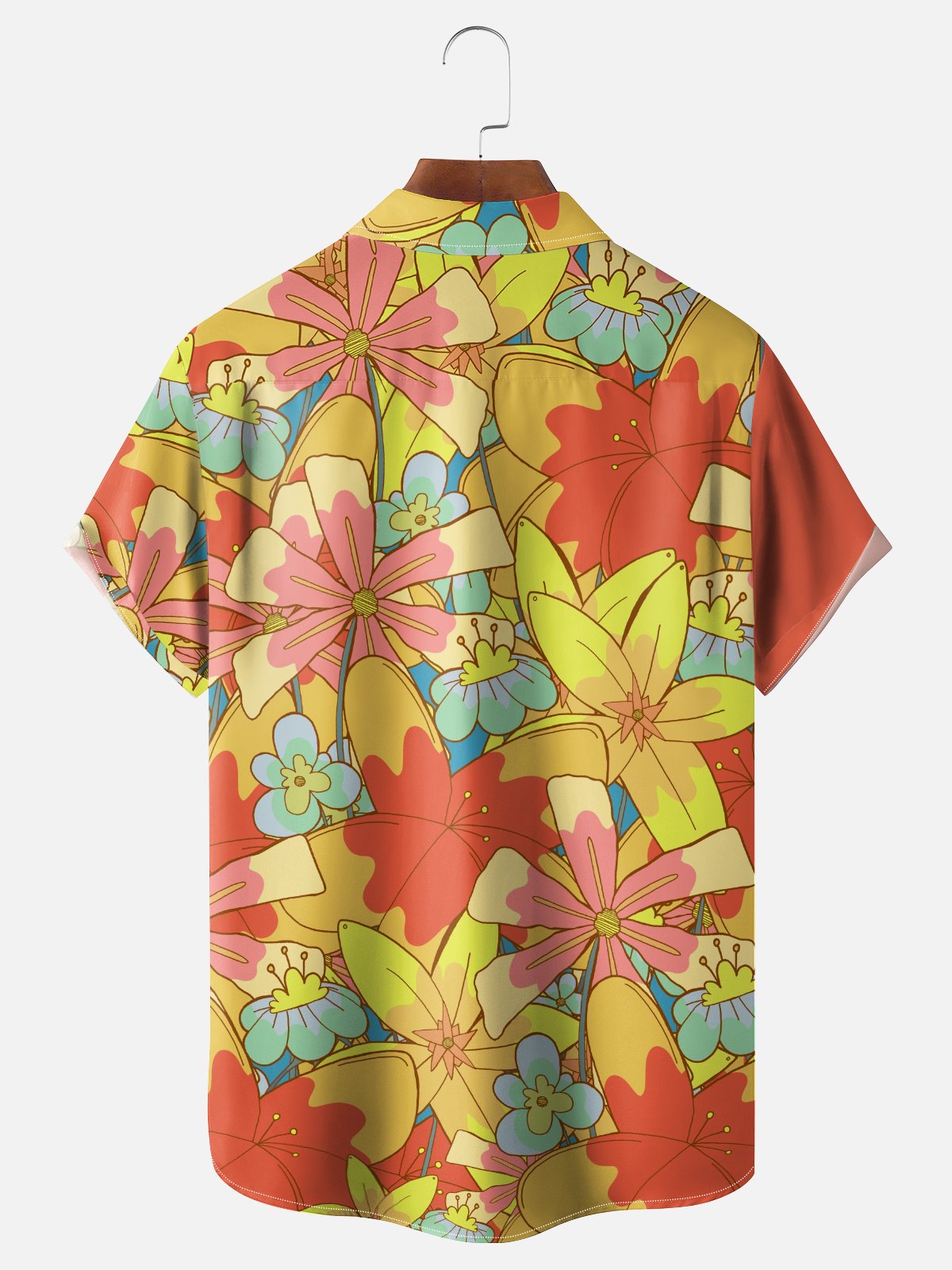 Hardaddy x Stephen Wade Moisture Wicking Tropical Flora Chest Pocket Hawaiian Shirt