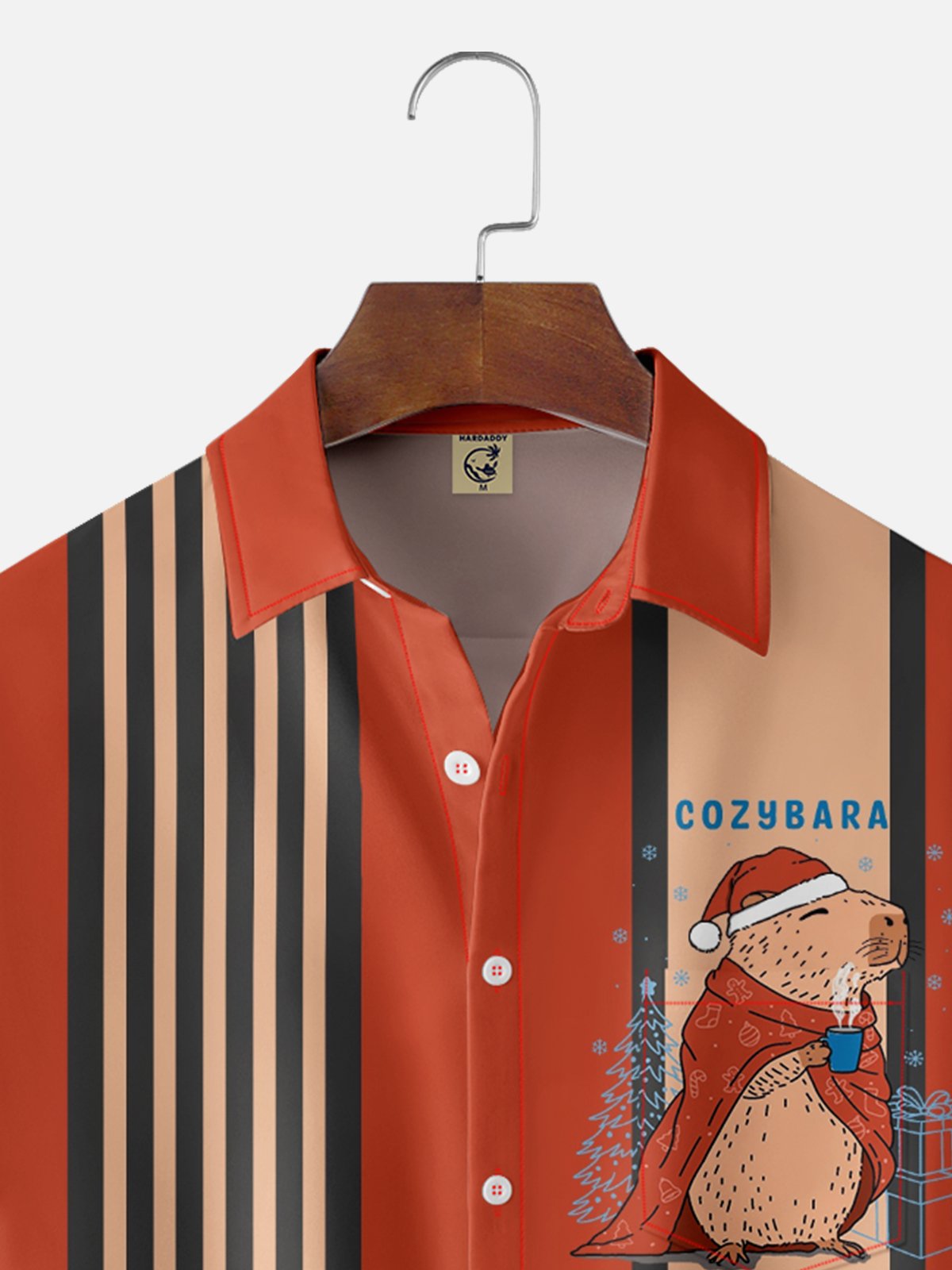 Hardaddy x Kimprut Imut Moisture Wicking Capi Bala Word Lettering Chest Pocket Hawaiian Shirt
