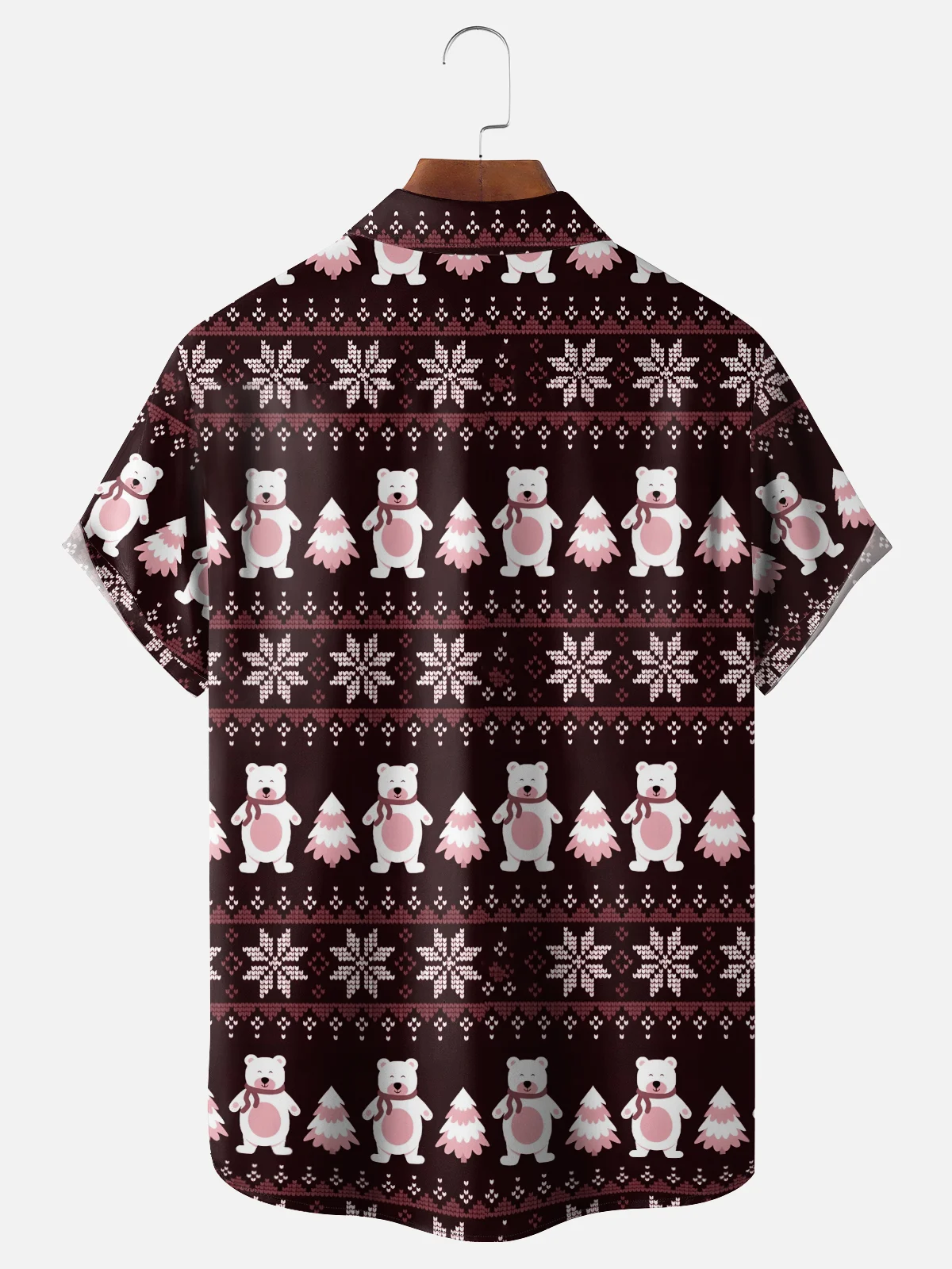 Hardaddy x Kimprut Imut Moisture Wicking Fun Text Dancing Santa Chest Pocket Hawaiian Shirt