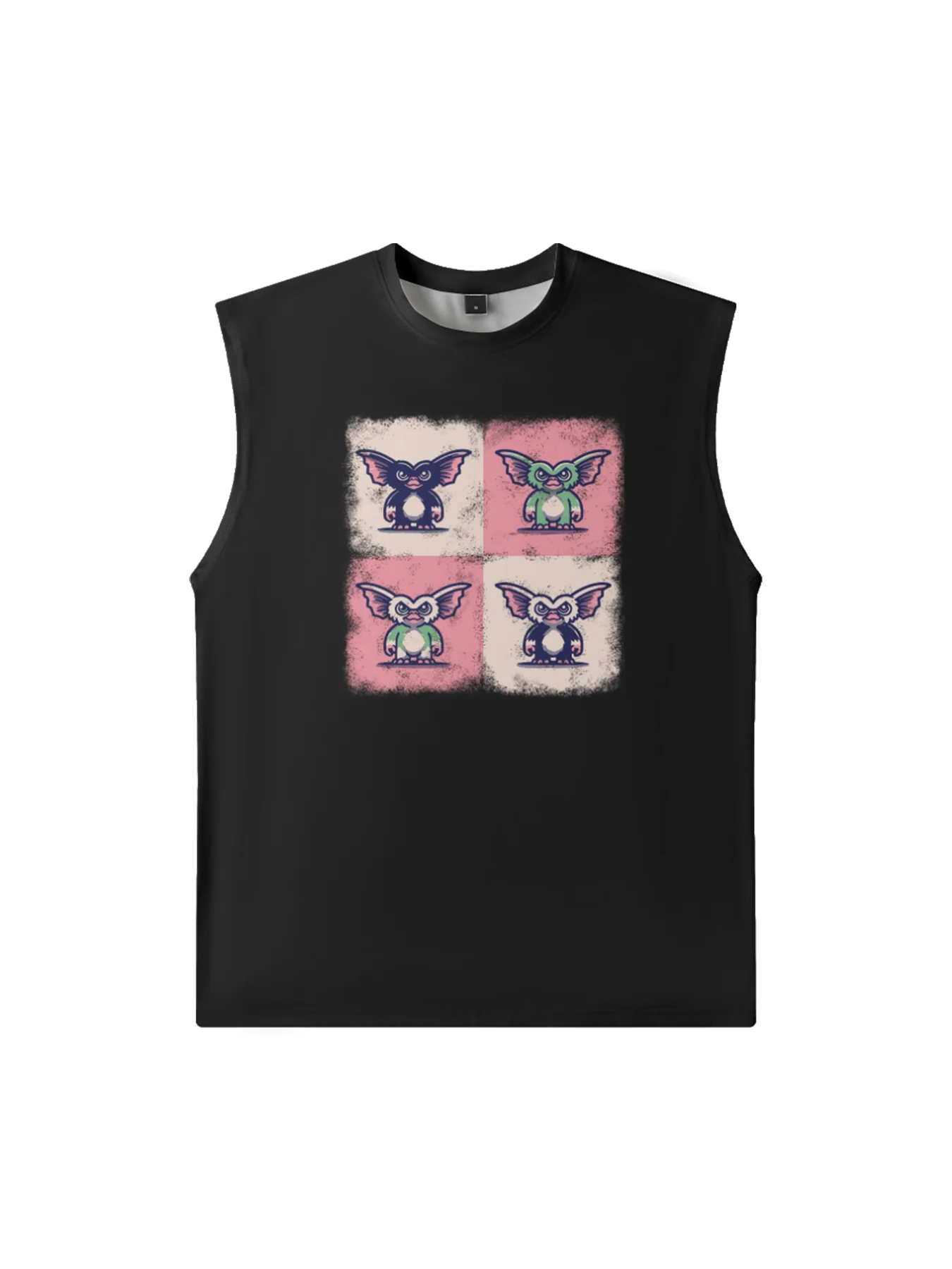 Hardaddy X Artist Marcio Lima Mens Crewneck Tank Tops Bat Beach Sleeveless Shirt
