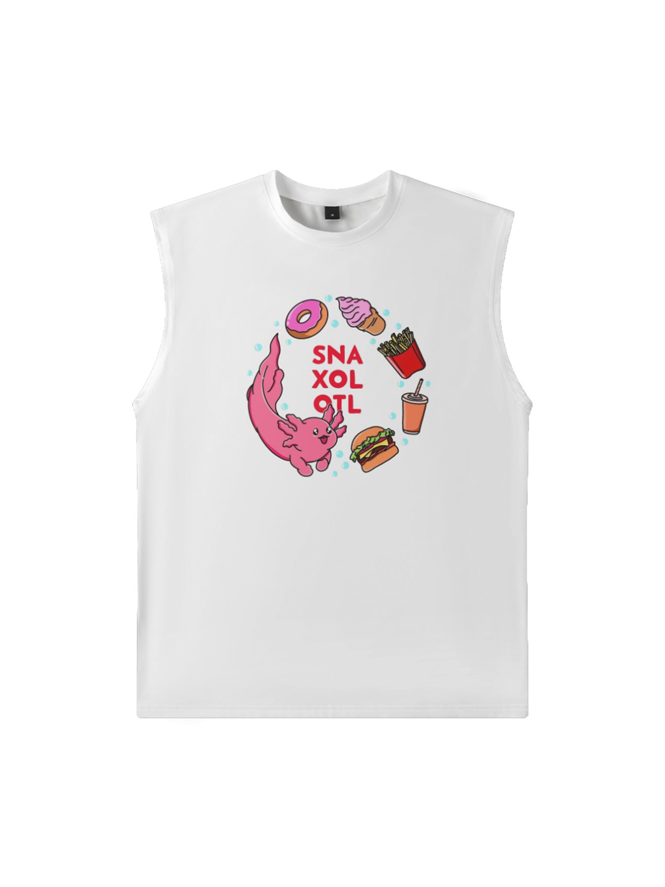 Hardaddy X Artist Kimprut Imut Mens Crewneck Tank Tops Sushi Beach Sleeveless Shirt