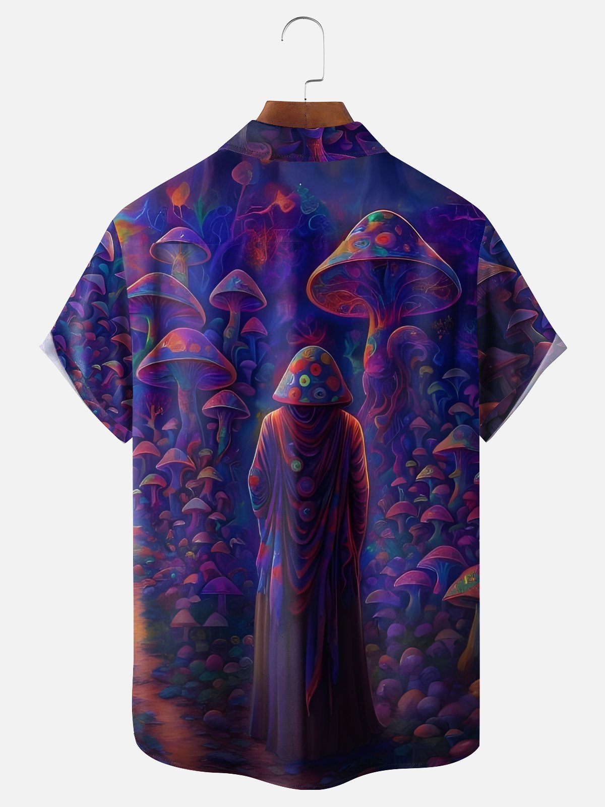 Hardaddy x Yunus Appak Moisture-wicking Magic Mushroom Art Chest Pocket Casual Shirt