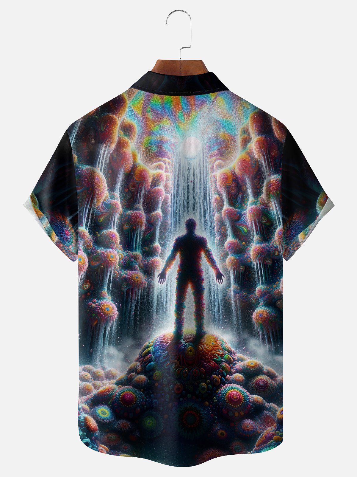 Hardaddy x Yunus Appak Moisture-wicking Magic Figure Abstract Art Chest Pocket Casual Shirt
