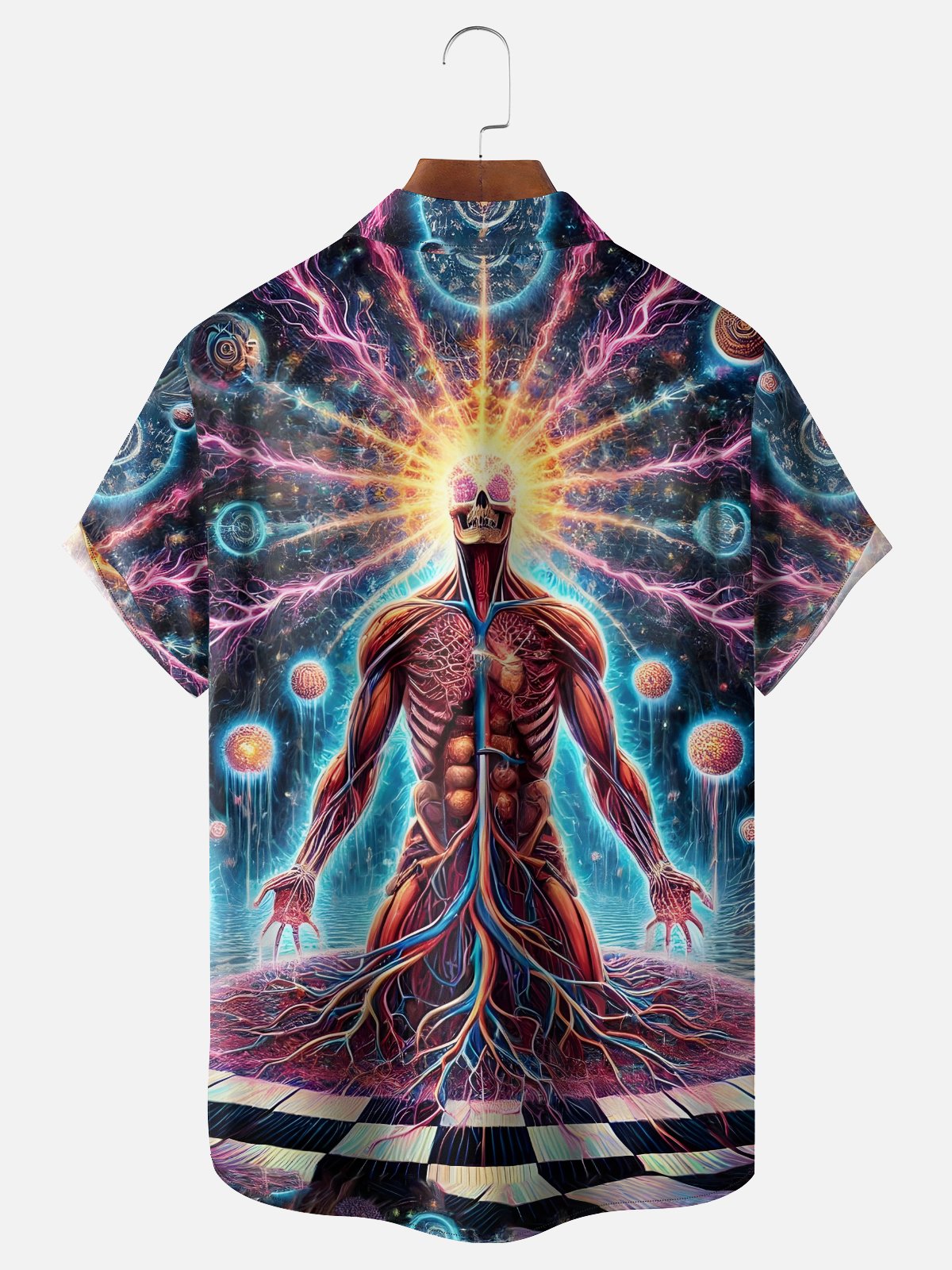 Hardaddy x Yunus Appak Moisture-wicking Magic Figure Abstract Art Chest Pocket Casual Shirt