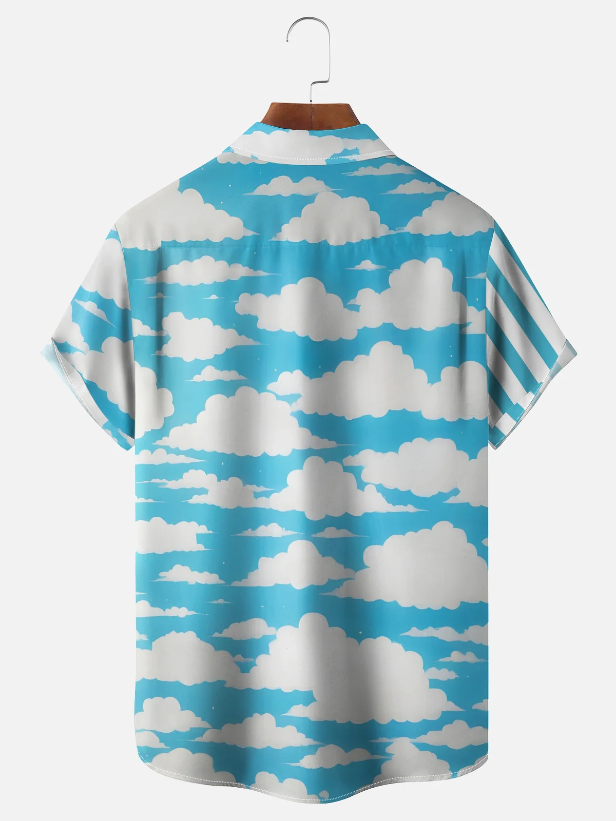 Hardaddy x Yunus Appak Moisture Wicking Artistic Abstract Skull Cloud Chest Pocket Hawaiian Shirt