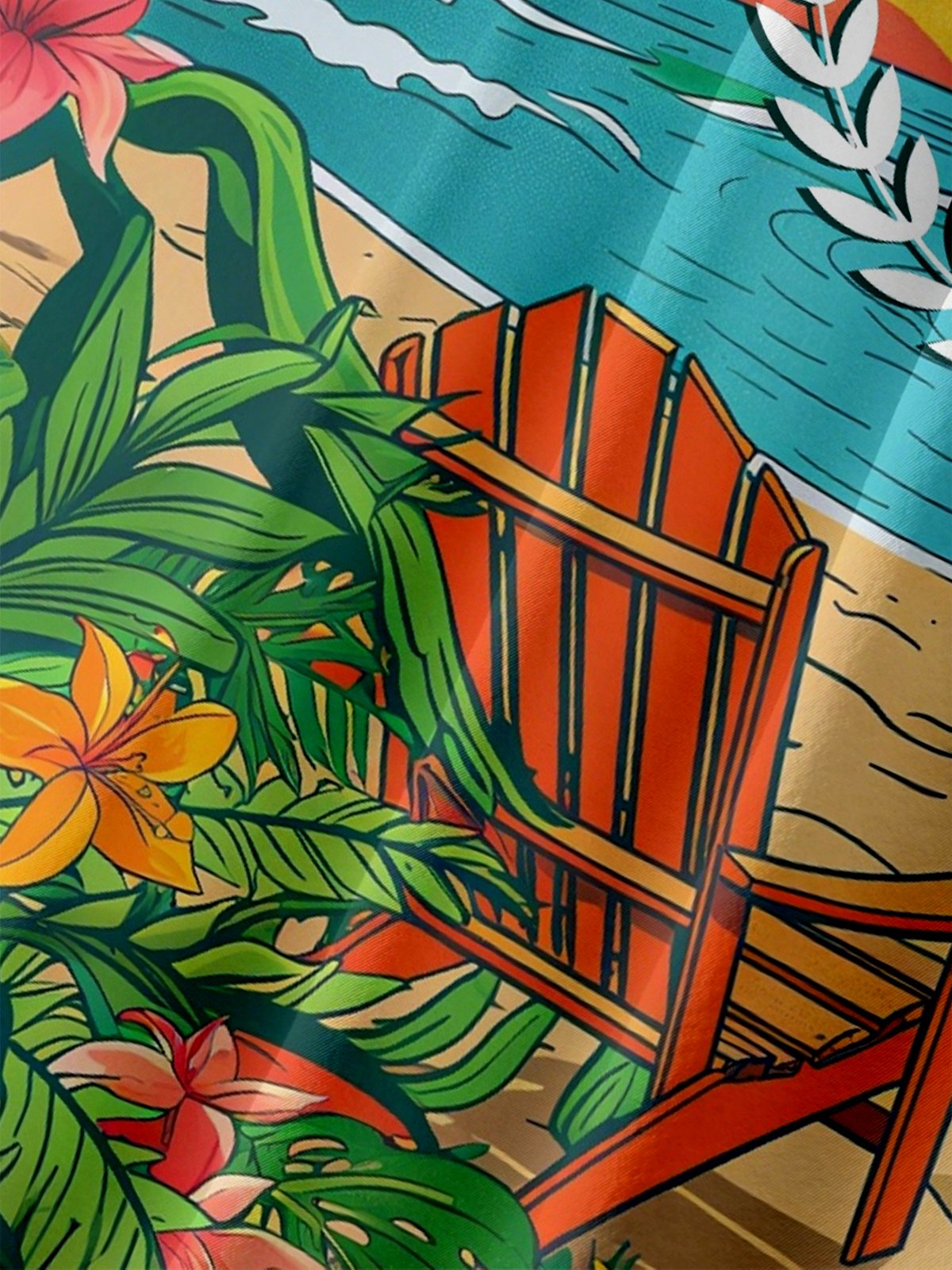 Moisture-wicking Palm Tree Officially Retired Chest Pocket Hawaiian Shirt