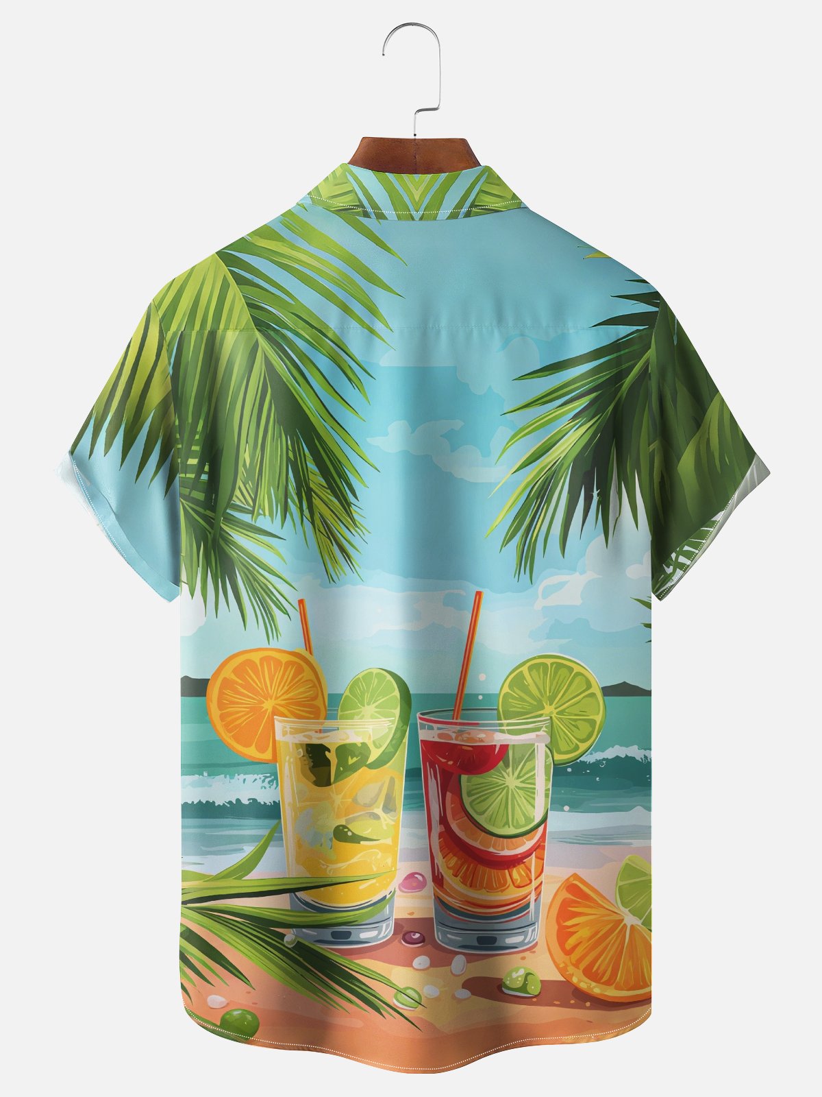 Moisture-wicking Palm Tree Retirement is Sweet Chest Pocket Hawaiian Shirt