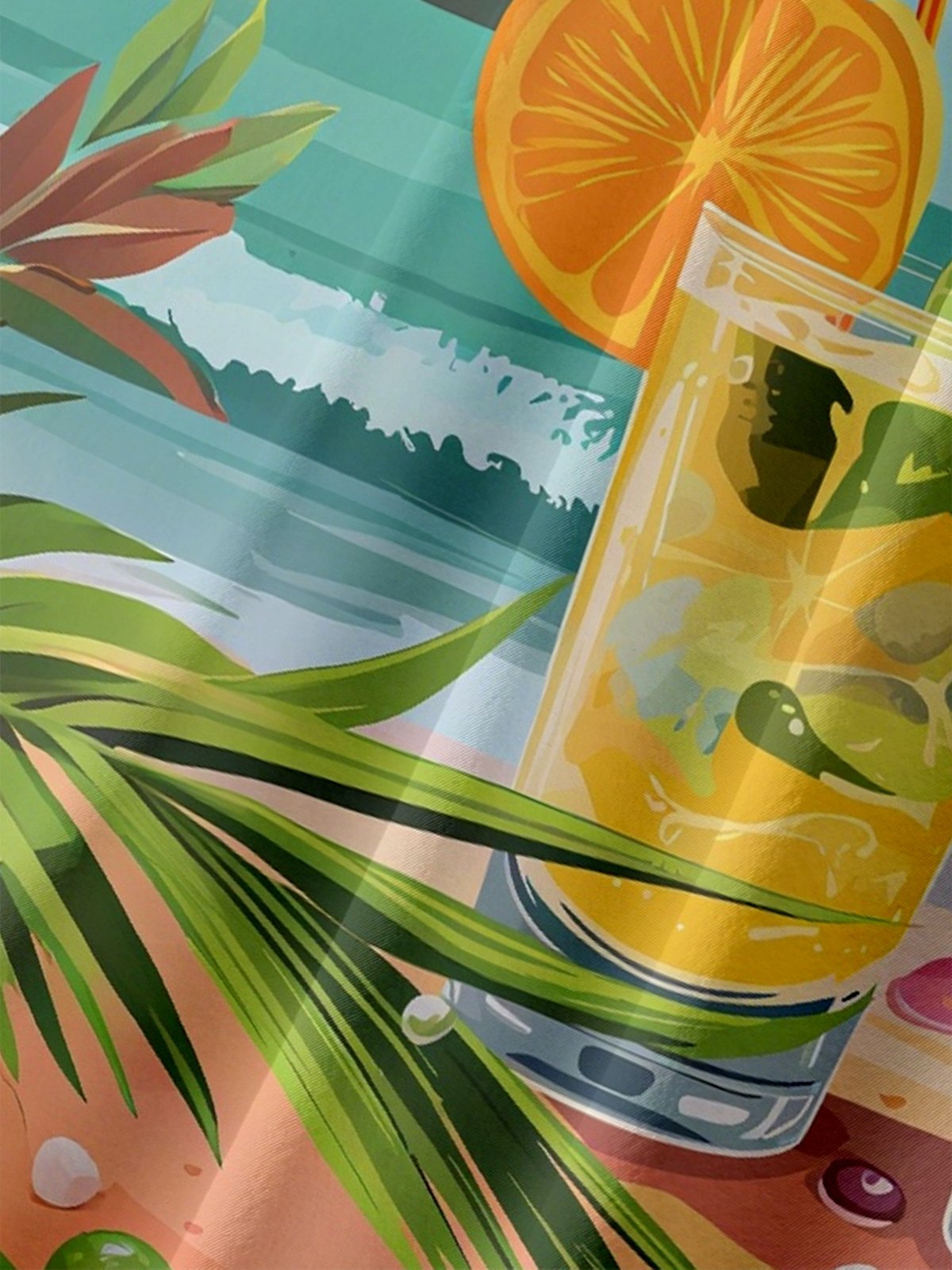 Moisture-wicking Palm Tree Retirement is Sweet Chest Pocket Hawaiian Shirt