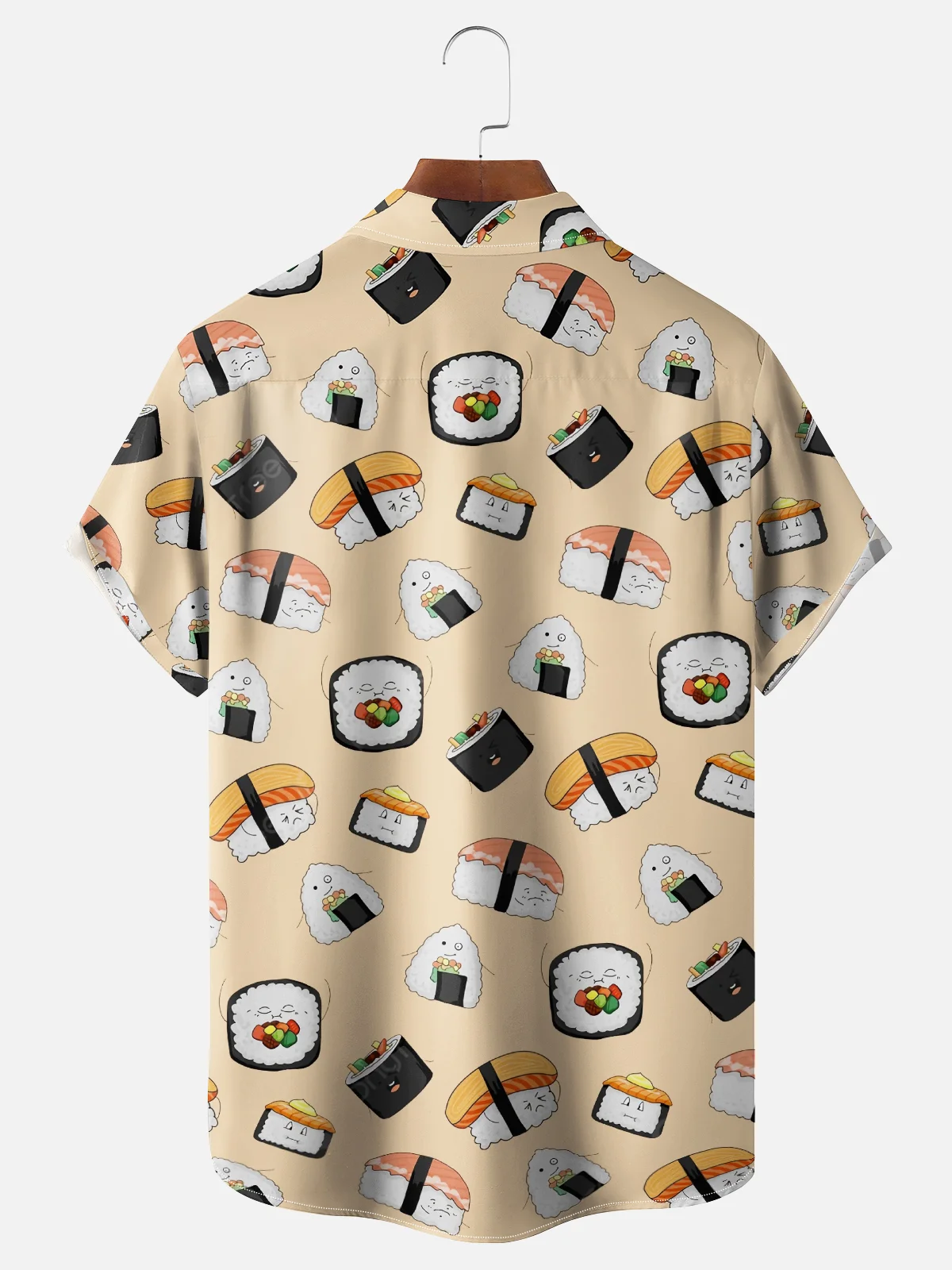 Hardaddy X Kimprut Imut Moisture-wicking Japanese Sushi Chest Pocket Bowling Shirt