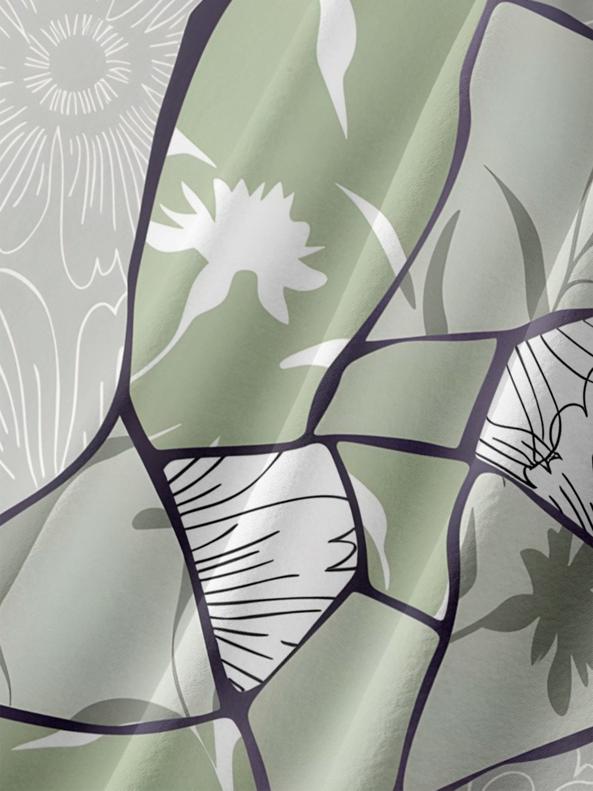 Moisture-wicking Artistic Abstract Chest Pocket Casual Shirt