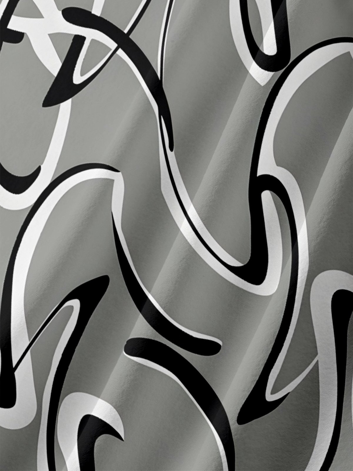 Moisture-wicking Artistic Abstract Chest Pocket Casual Shirt