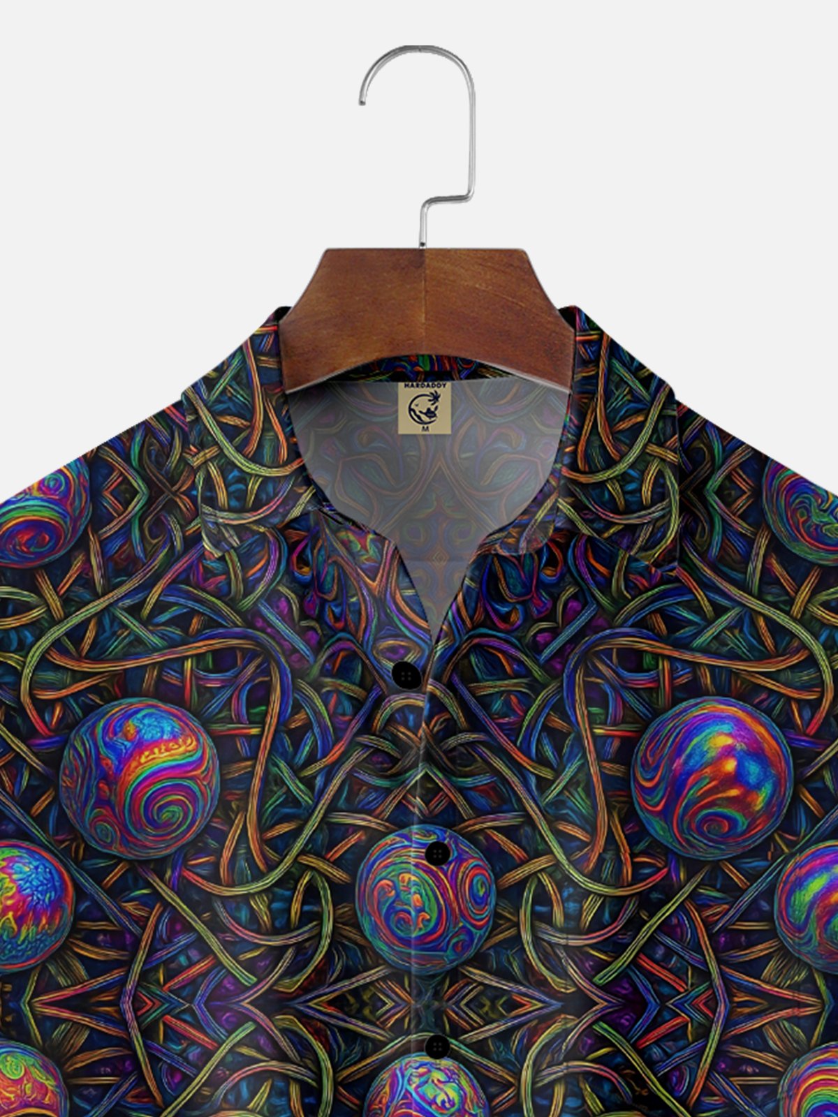 Hardaddy x Yunus Appak Moisture Wicking Abstract Geometric Chest Pocket Hawaiian Shirt