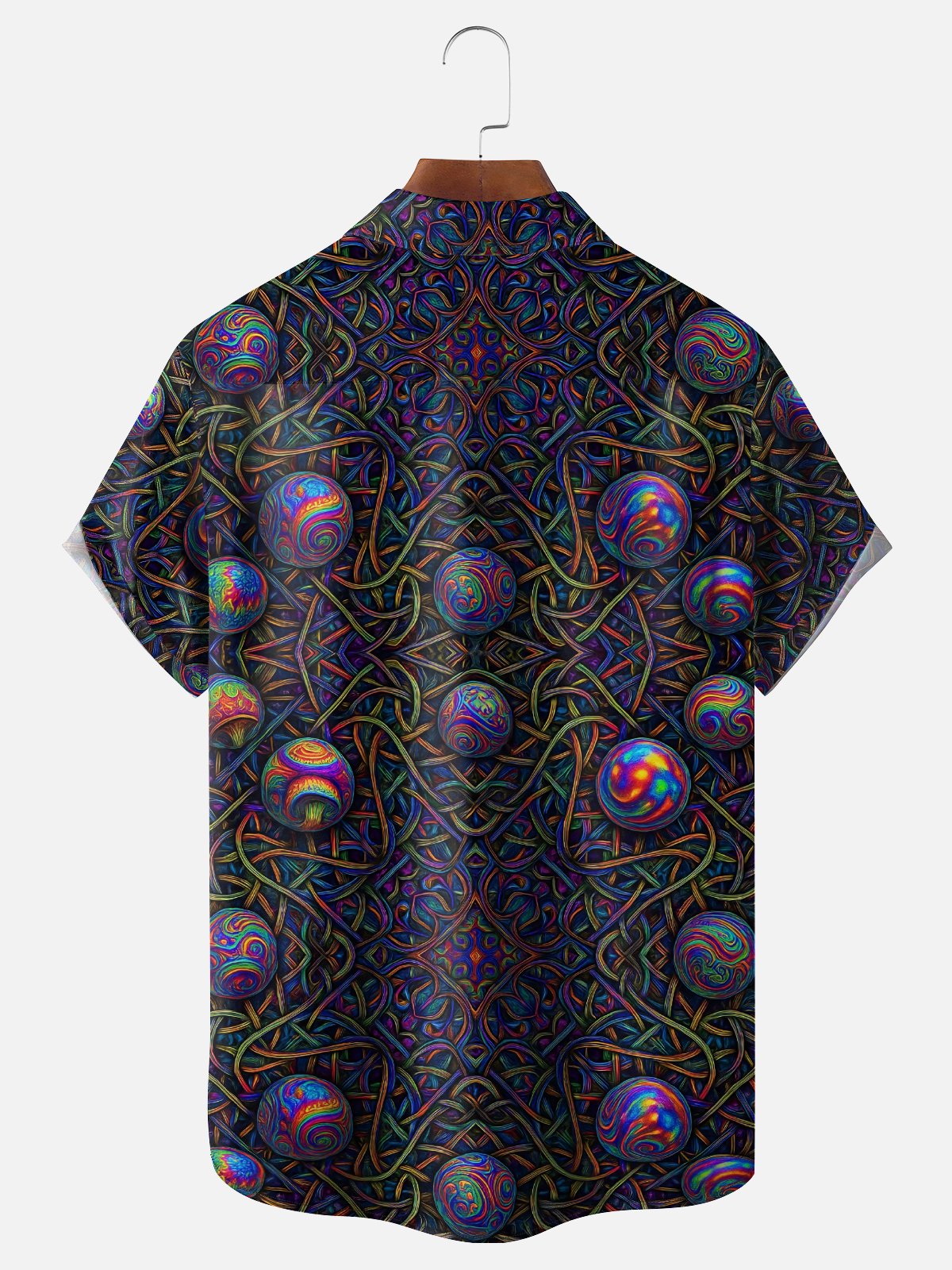Hardaddy x Yunus Appak Moisture Wicking Abstract Geometric Chest Pocket Hawaiian Shirt