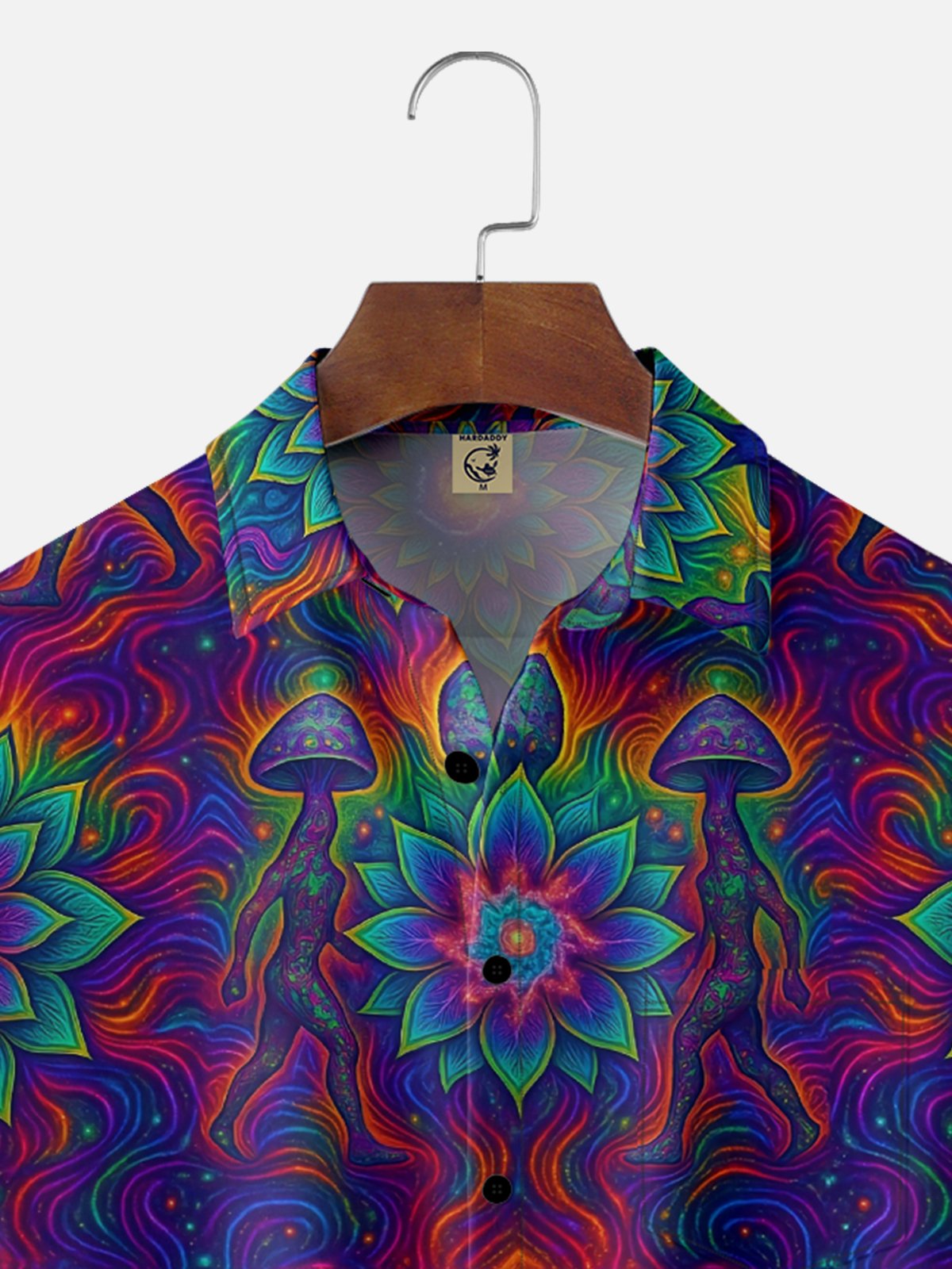Hardaddy x Yunus Appak Moisture Wicking Abstract Geometric Chest Pocket Hawaiian Shirt