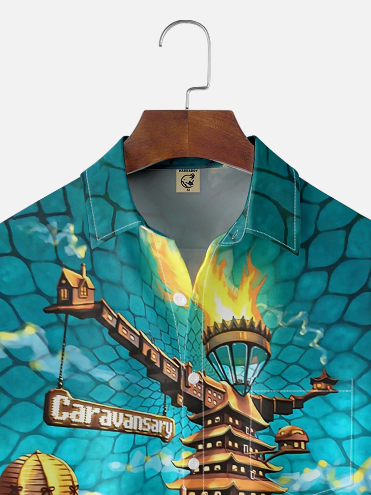 Moisture-wicking Burning Man Festival Chest Pocket Casual Shirt