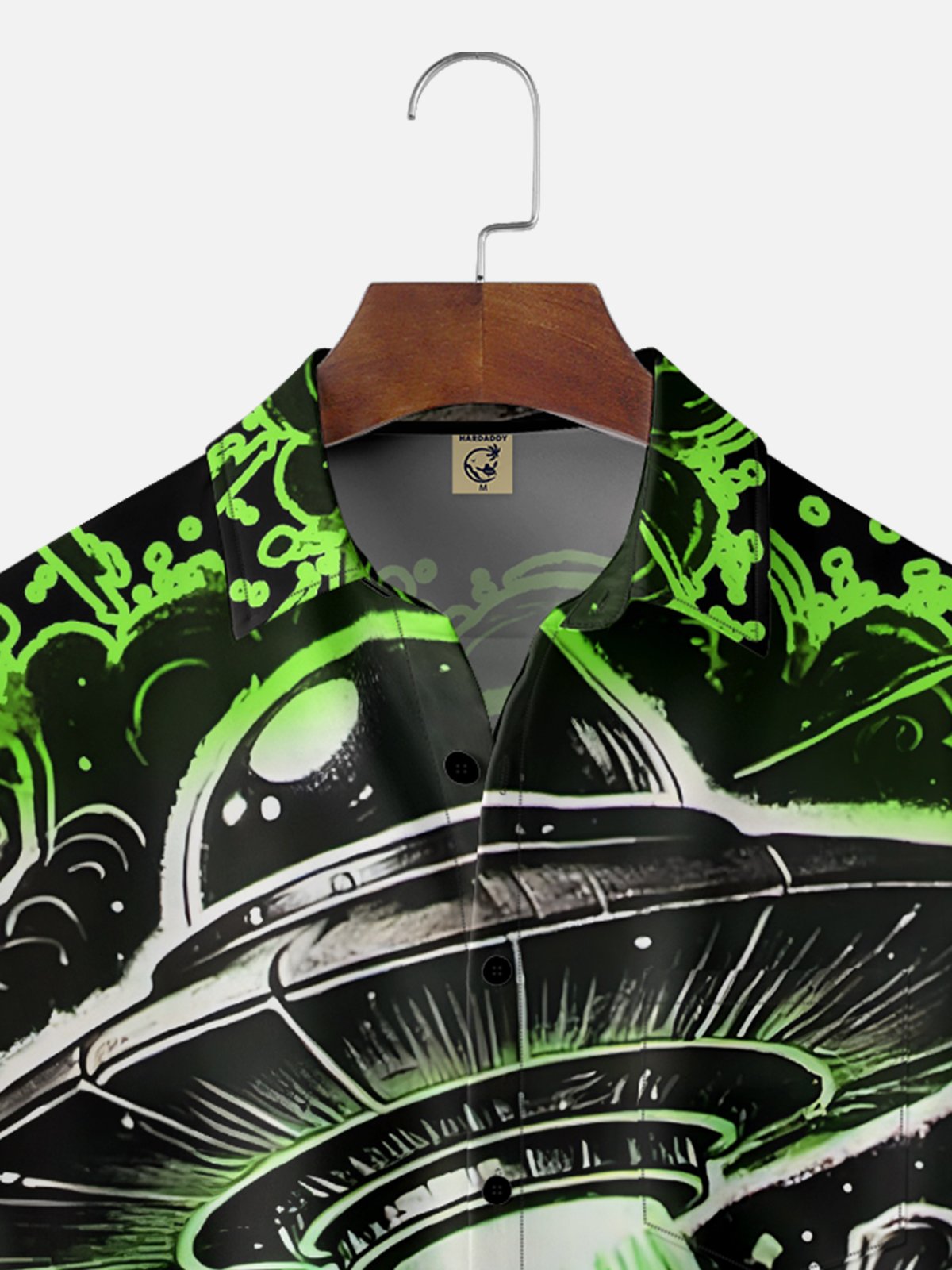 Moisture Wicking Funny UFO Cow Chest Pocket Hawaiian Shirt