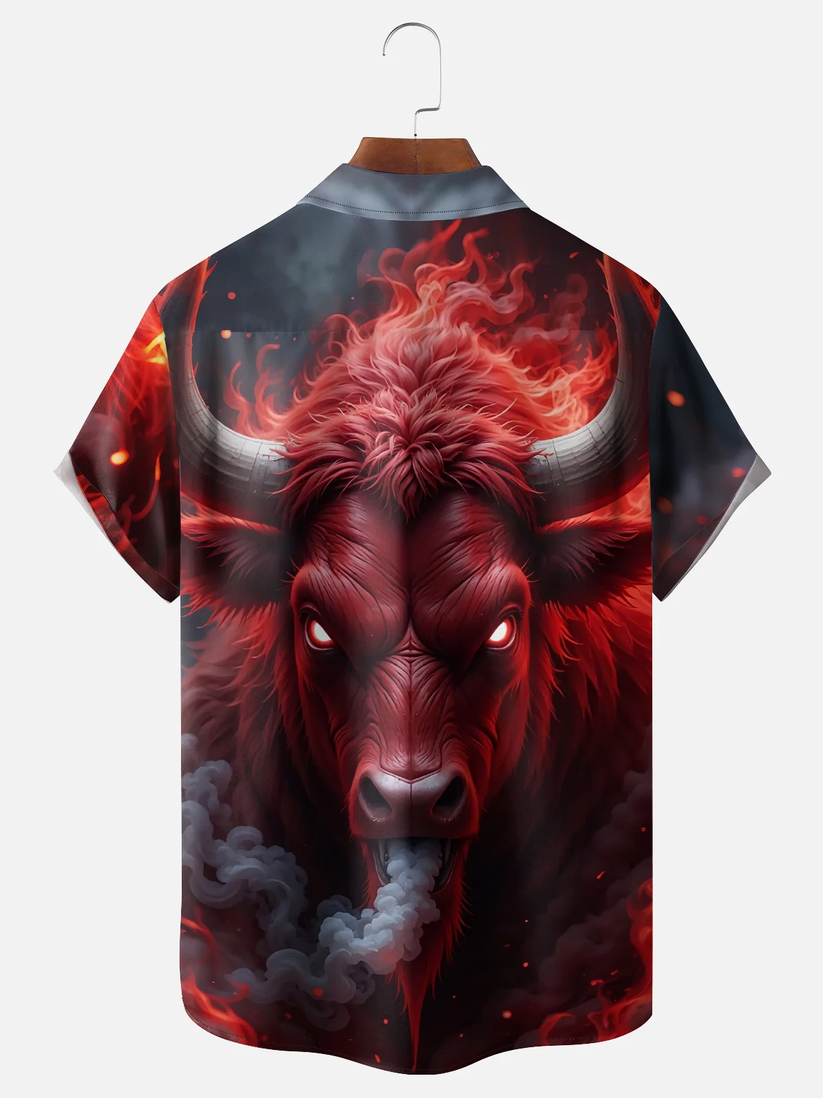 Moisture Wicking Cow Chest Pocket Hawaiian Shirt