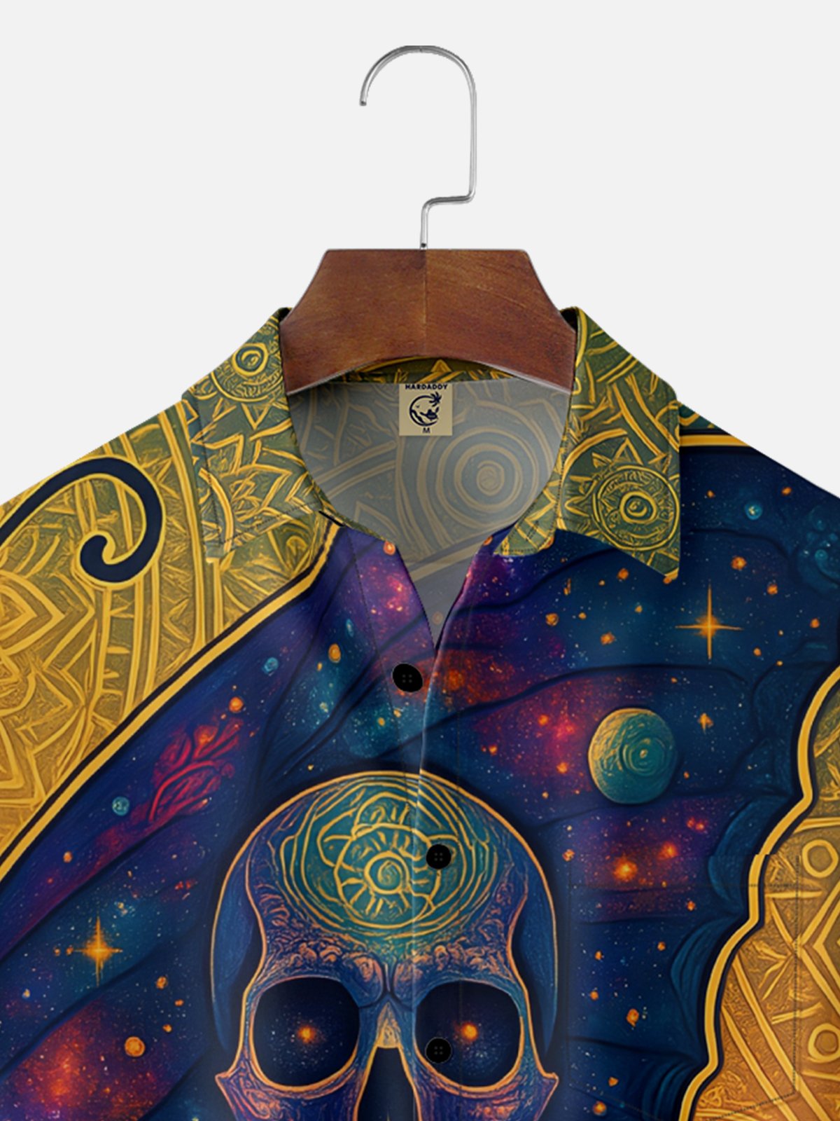 Synthetic Waveforms x Hardaddy Moisture-wicking Skull Butterfly Chest Pocket Hawaiian Shirt