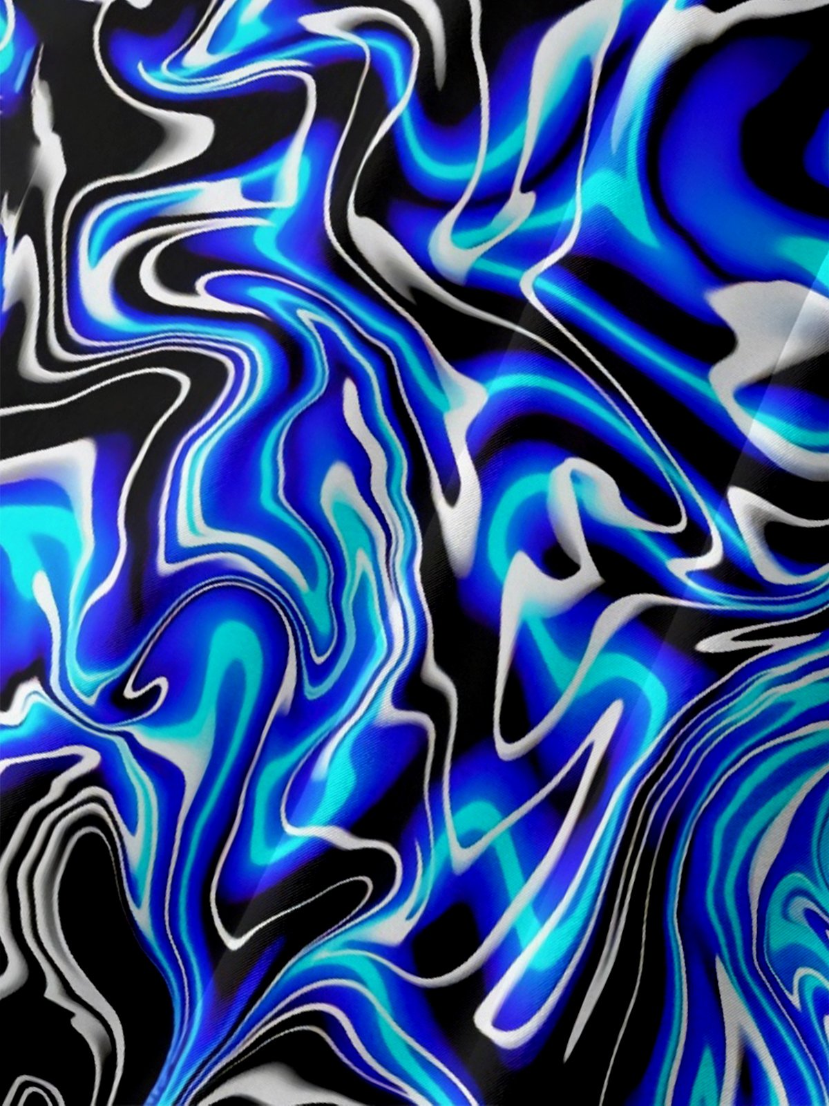 Moisture Wicking Abstract Gradient Print Chest Pocket Hawaiian Shirt