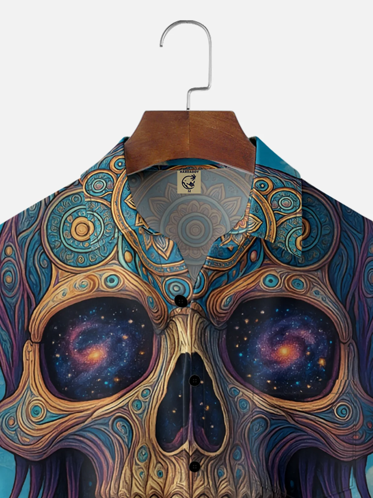 Synthetic Waveforms x Hardaddy Moisture-wicking Crazy Skull Tentacle Chest Pocket Hawaiian Shirt