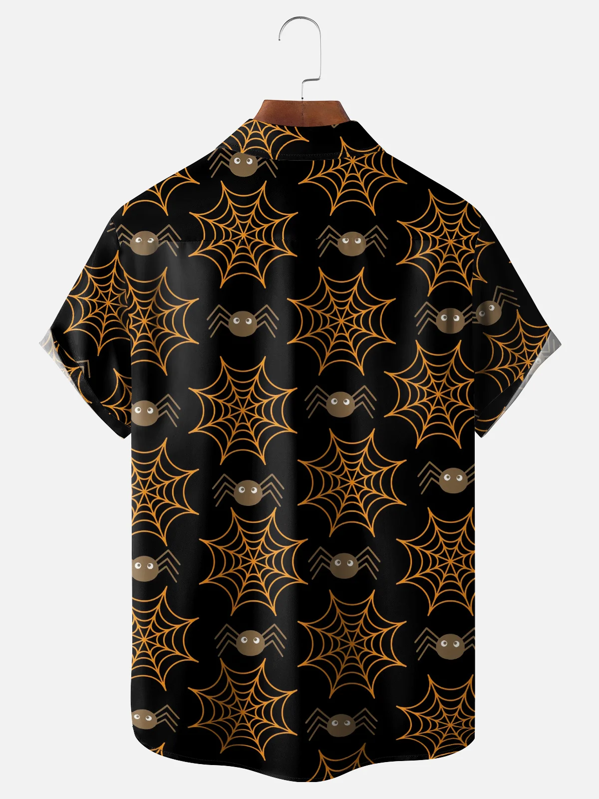 Hardaddy X Kimprut Imut Moisture-wicking Halloween Cat Chest Pocket Hawaiian Shirt