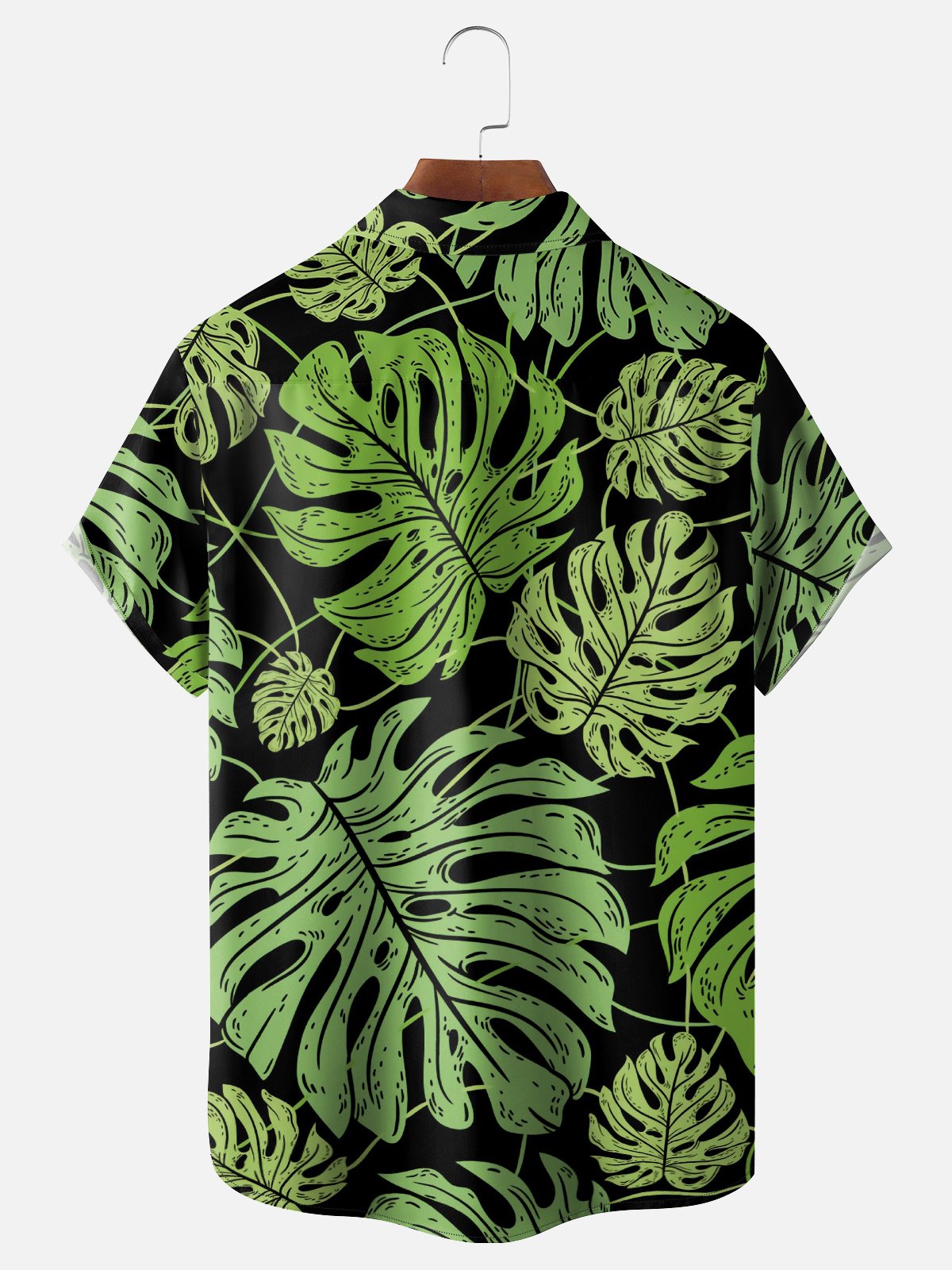 Hardaddy X Kimprut Imut Moisture-wicking Monstera Potted Plants Skull Chest Pocket Hawaiian Shirt