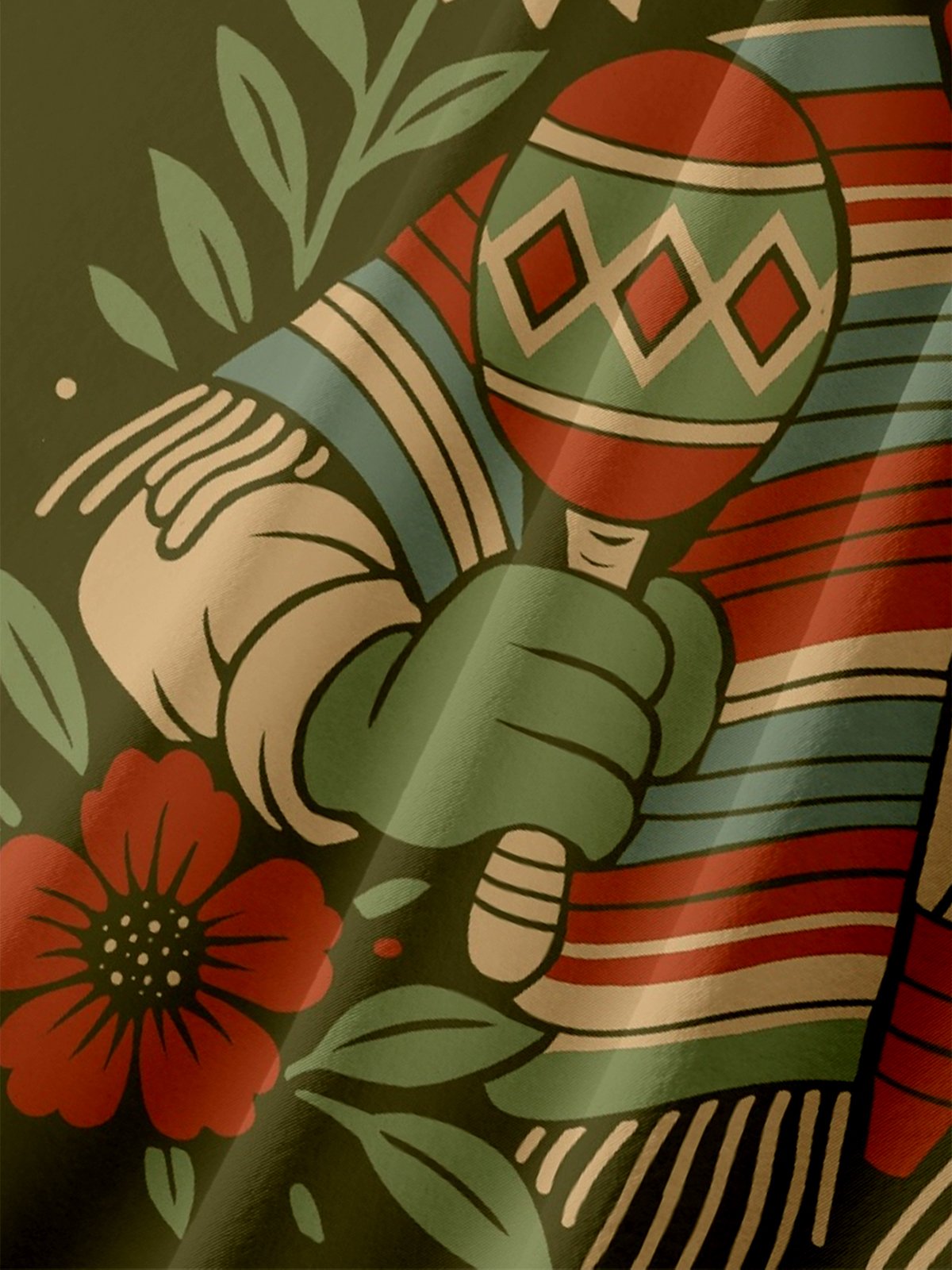 Hardaddy X Contatoeoli Studio Moisture-wicking Mexican Frog Chest Pocket Hawaiian Shirt