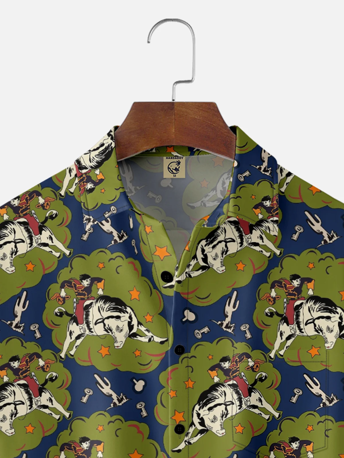 Hardaddy X Ana Cristina Ruiz Leon Rodeo Chest Pocket Hawaiian Shirt